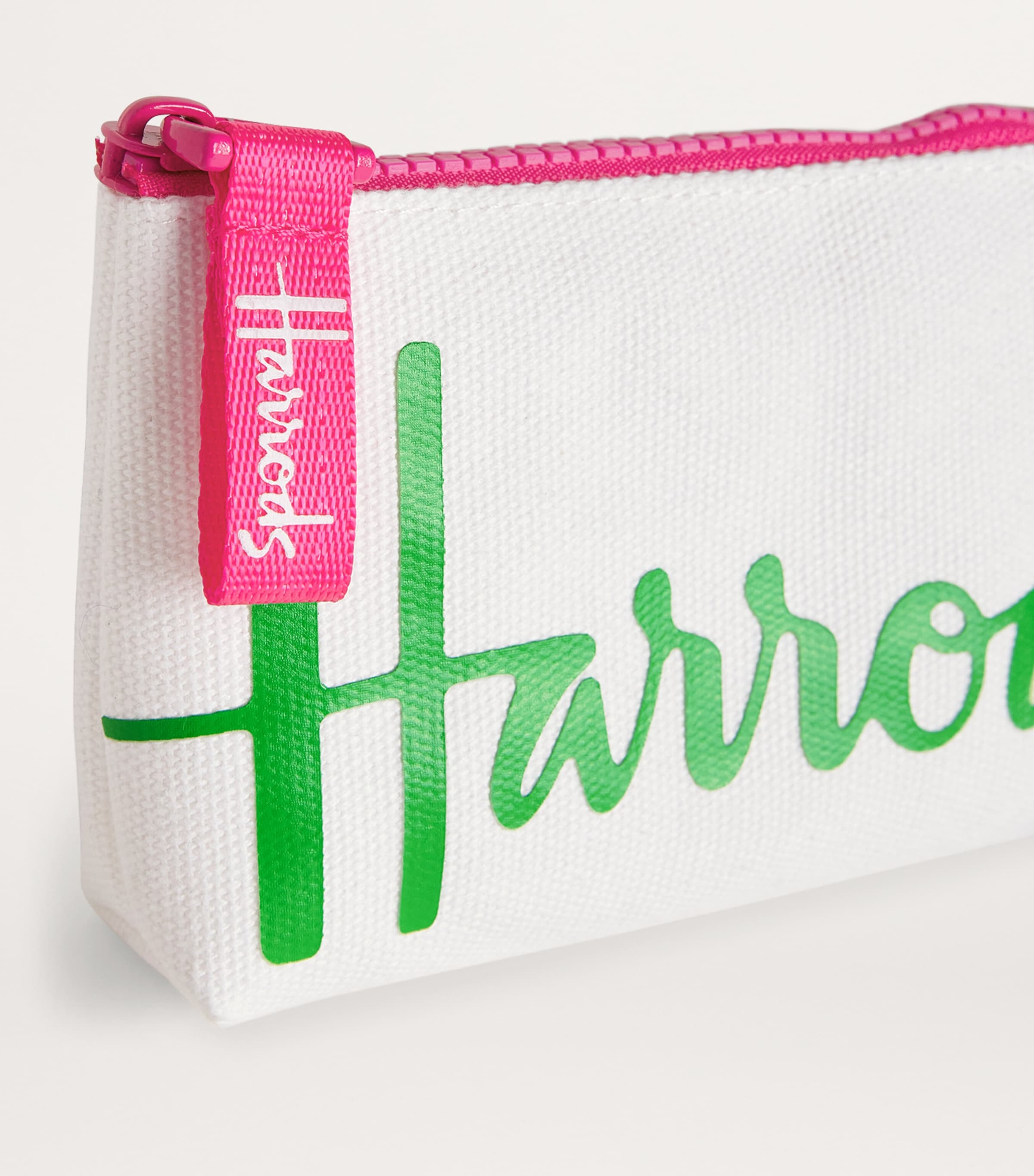 Harrods Cotton Logo Coin Purse Ivory Image 3