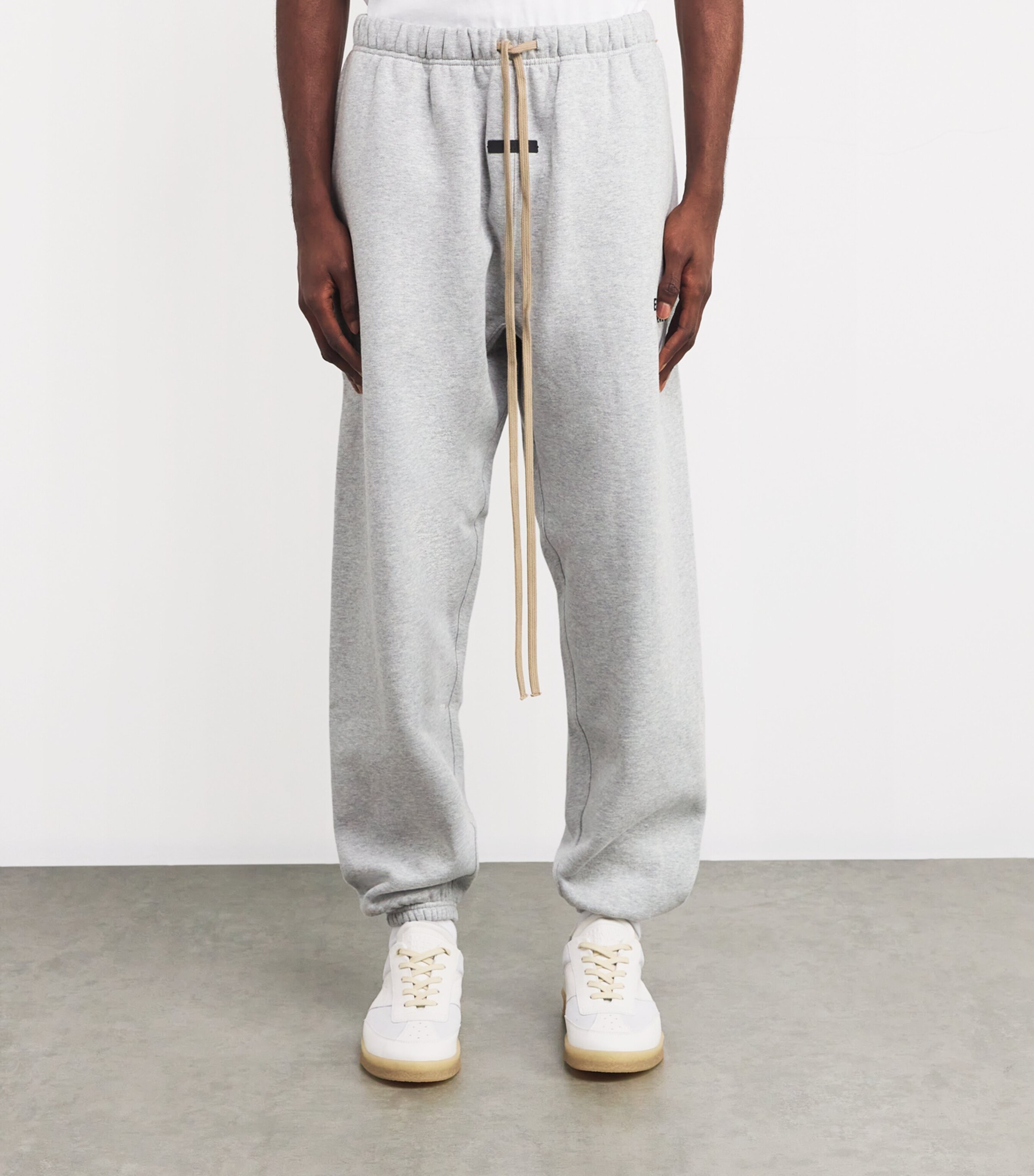 FEAR OF GOD ESSENTIALS Grey Cotton-Blend Logo Sweatpants | Harrods UK