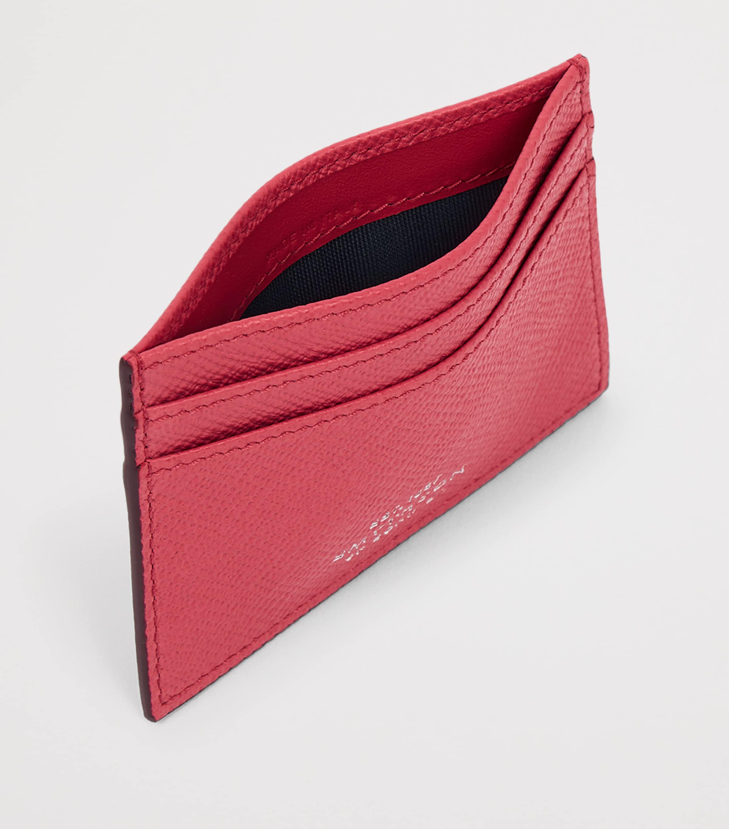 Panama Leather Card Holder RASPBERRY Image 2