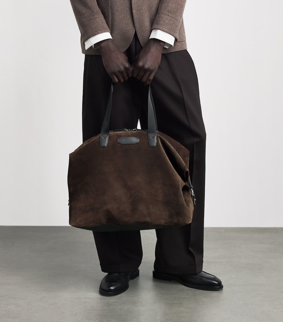 Brioni Cashmere Suede Via Veneto Duffle Bag Image 5
