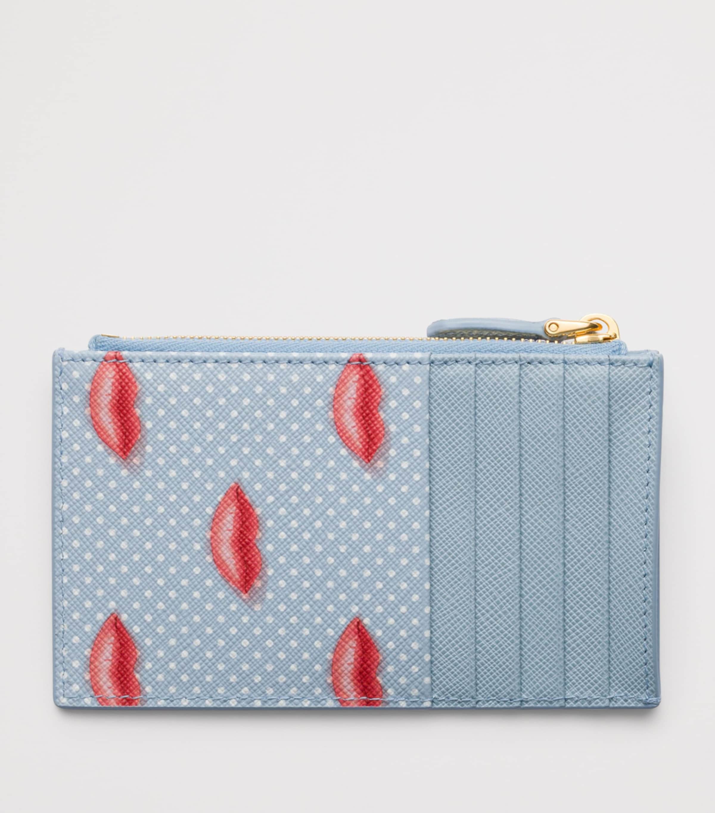 Saffiano Leather Zip Card Holder F0076 Image 3