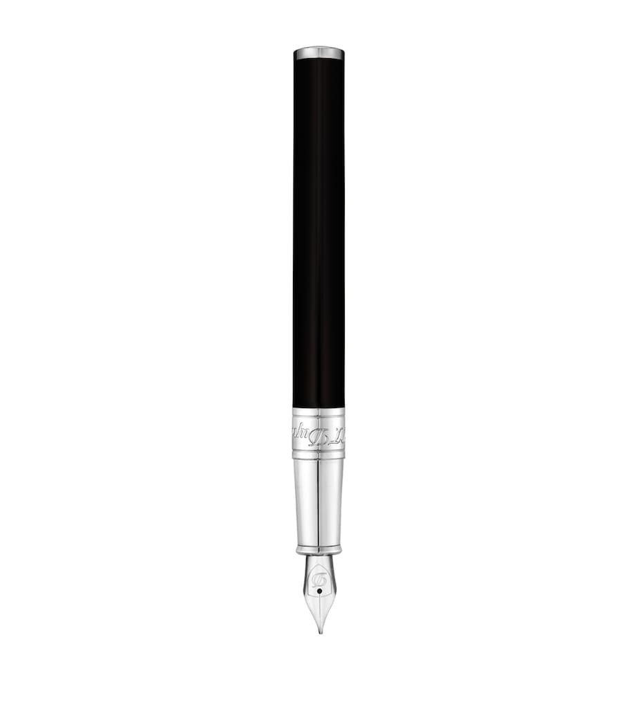 D-Initial Fountain Pen BLACK/CHROME Image 1