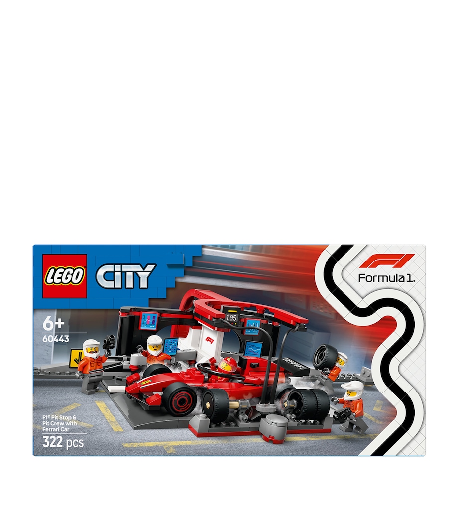 CITY F1 Pit Stop & Pit Crew with Ferrari Car 60443 MULTI Image 4