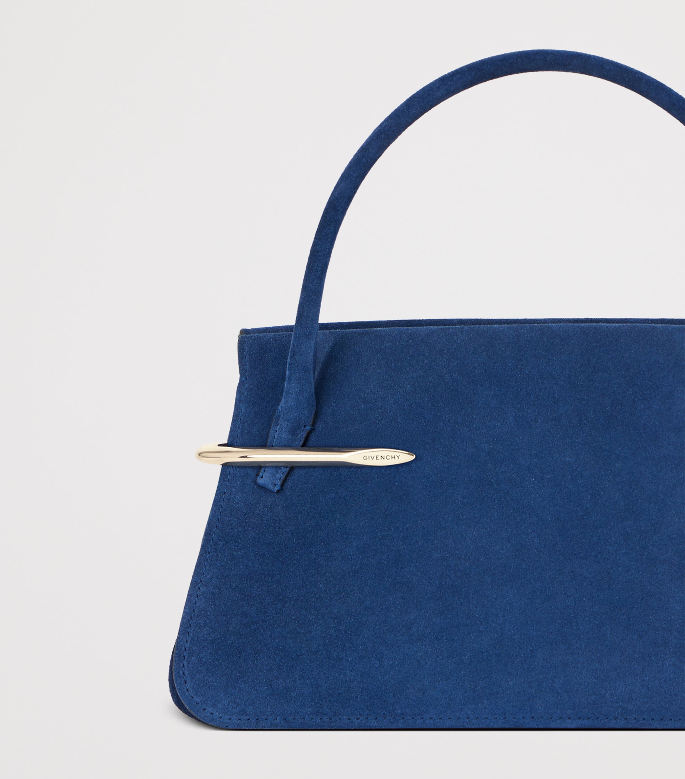 Givenchy Medium Suede Pinch Top-Handle Bag Image 7