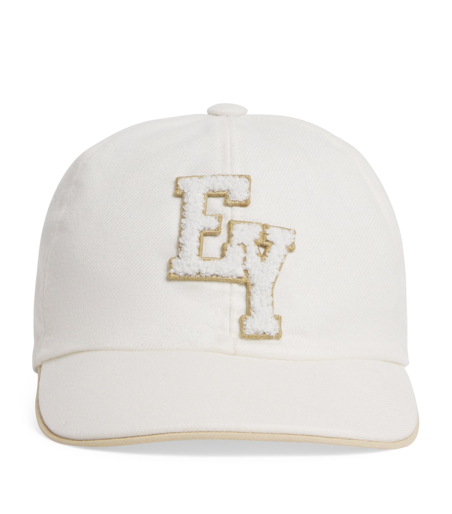 Embroidered Logo Baseball Cap 101BGIVORY/BEIGE Image 1