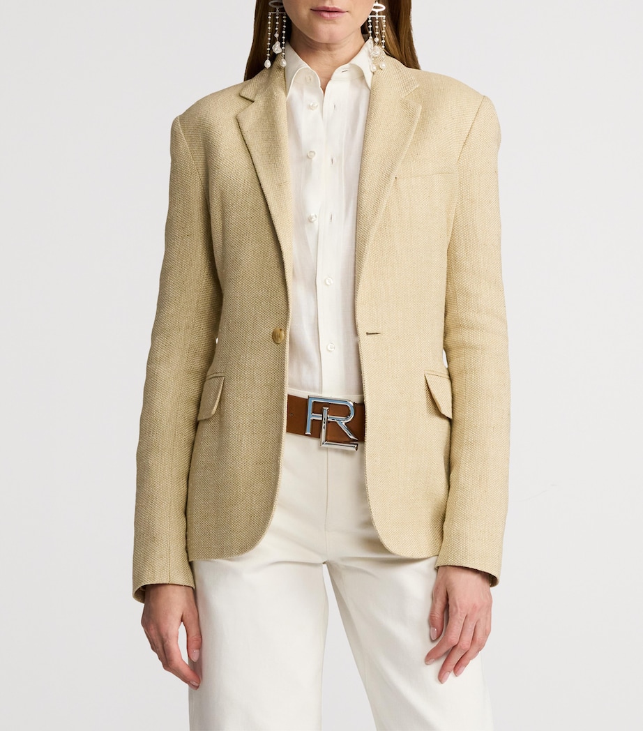 Lace-Up Safia Blazer LIGHT TAN MULTI Image 11