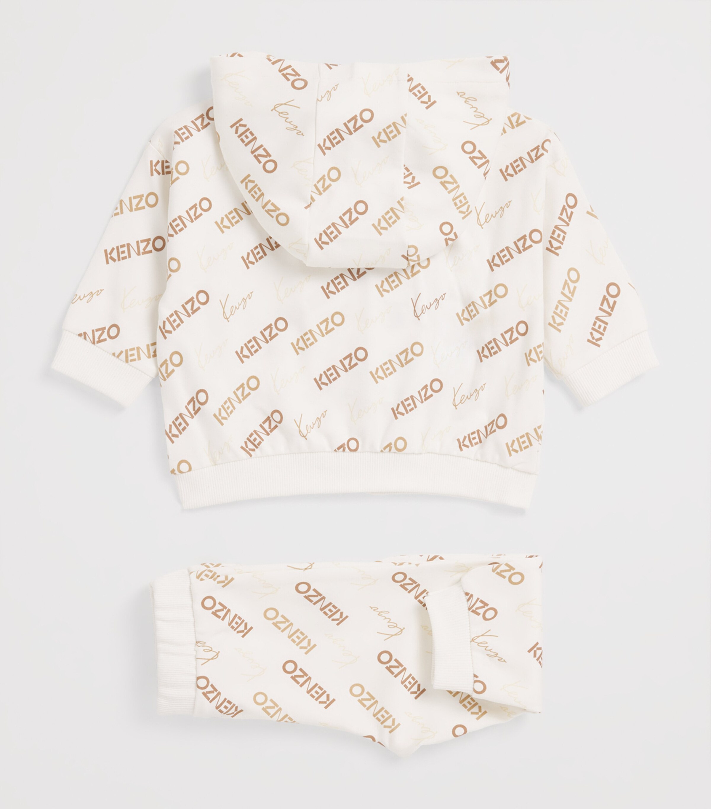 Cotton Zip-Up Hoodie and Sweatpants Set (6 Months - 4 Years) 117OFFWHITE Image 2