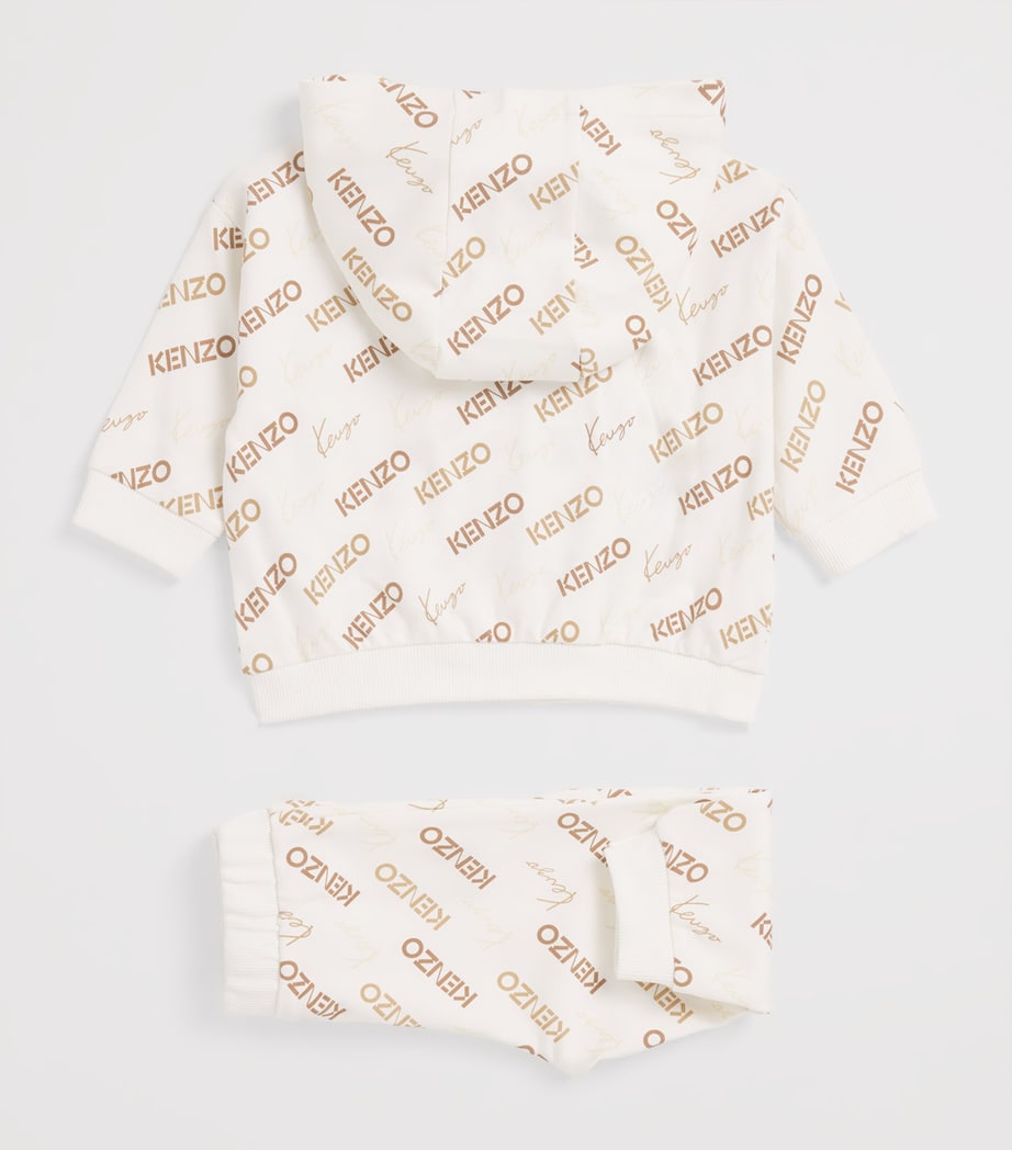 Cotton Zip-Up Hoodie and Sweatpants Set (6 Months - 4 Years) 117OFFWHITE Image 2