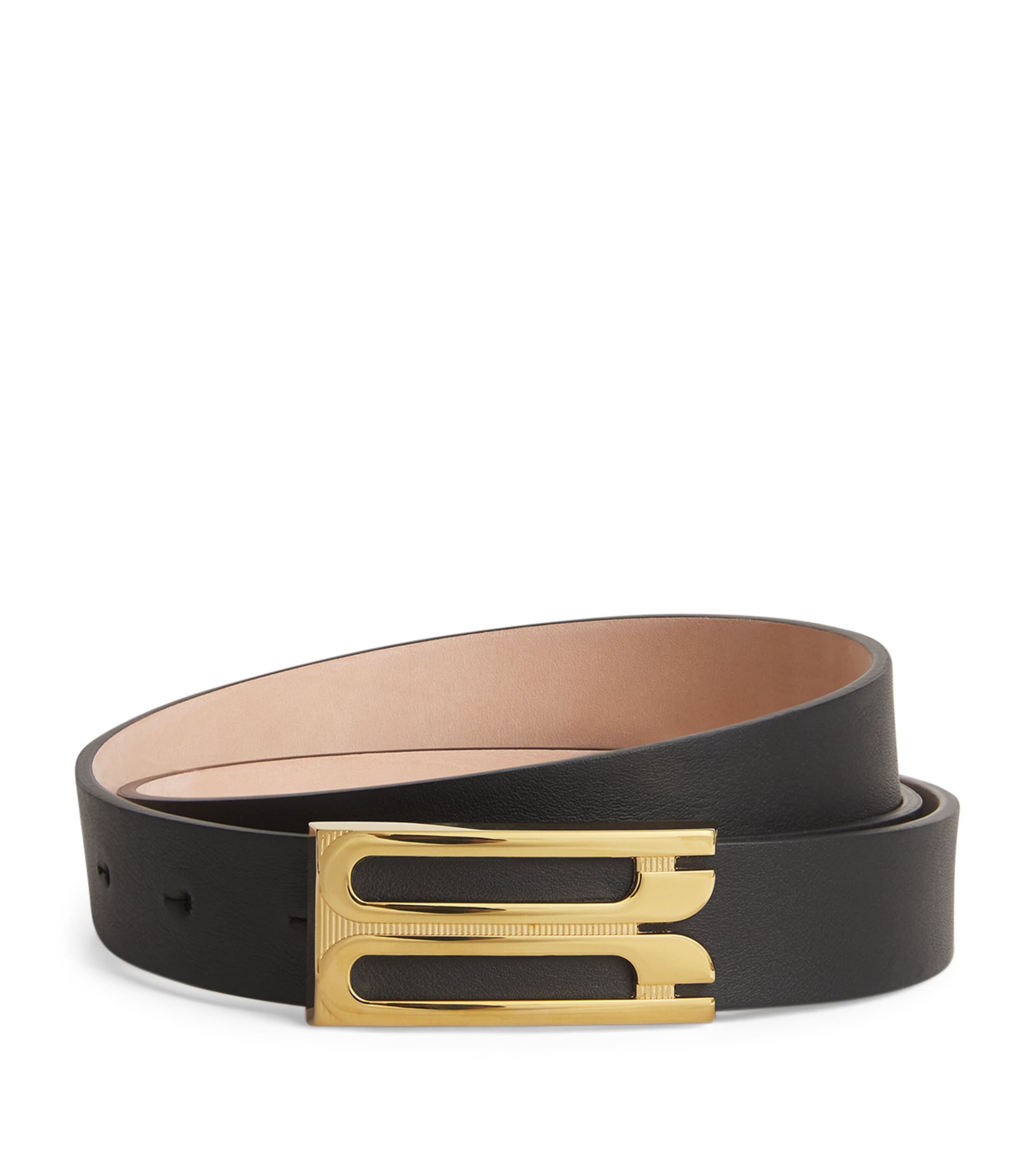 VICTORIA BECKHAM LEATHER B-BUCKLE BELT