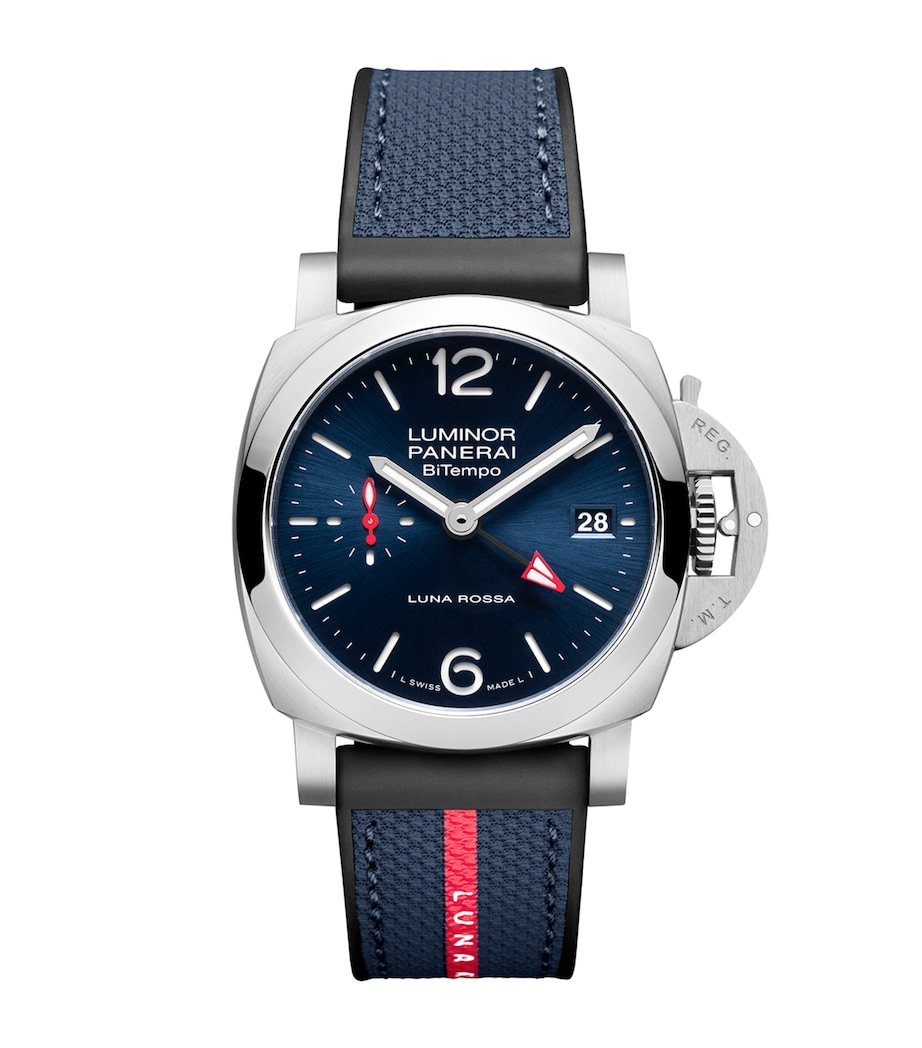 Stainless Steel Luminor Quaranta BiTempo Luna Rossa Watch 40mm BLUE Image 1
