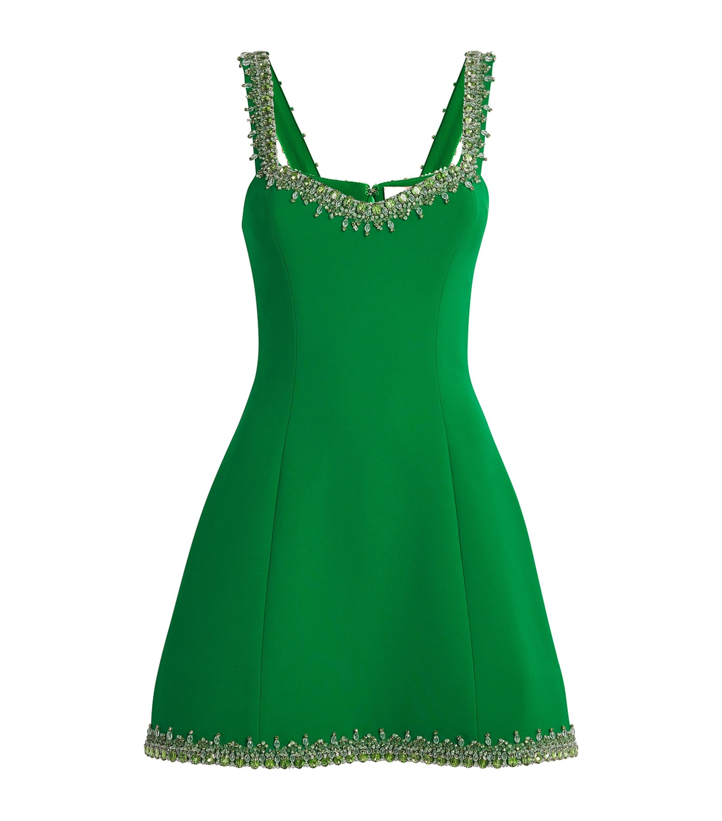 SABINA BILENKO Womens Embellished Helen Mini Dress Green Image 1
