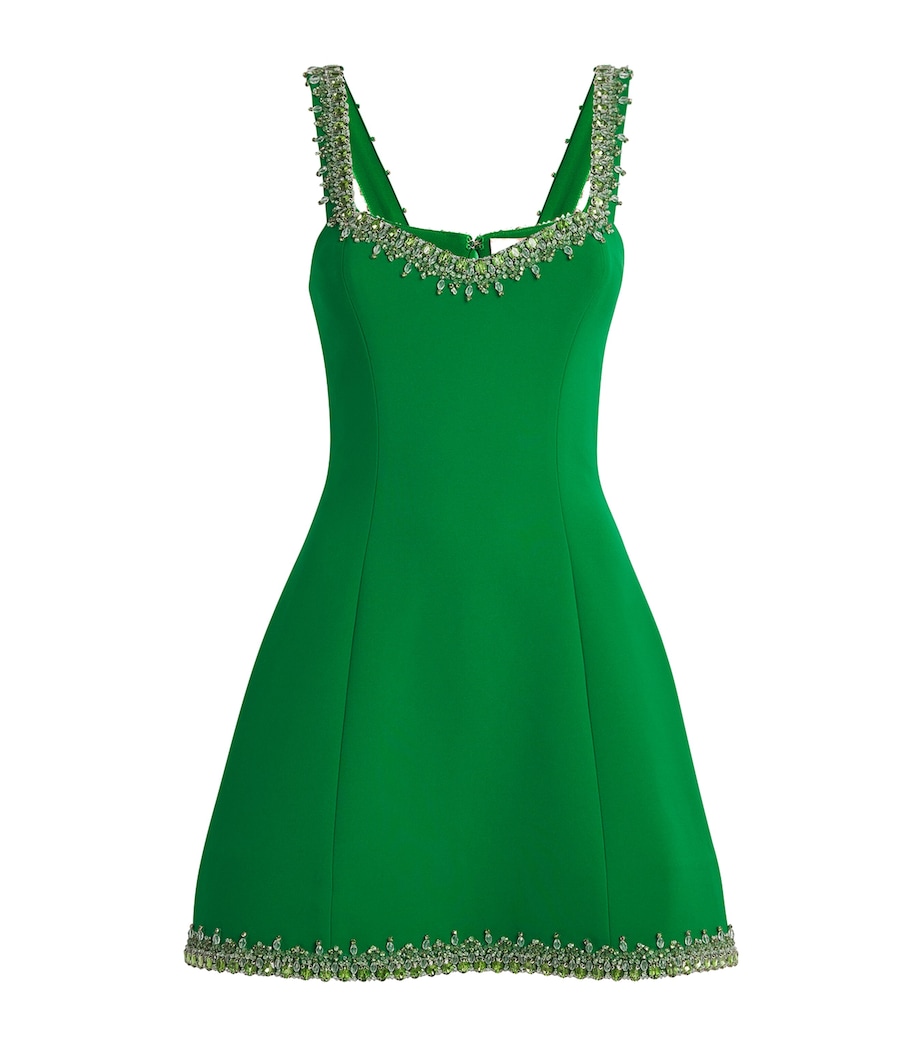 SABINA BILENKO Womens Embellished Helen Mini Dress Green Image 1