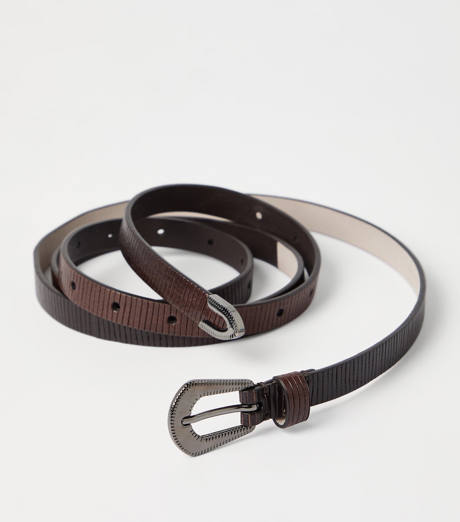 Carved Leather Belt C8744 Image 3