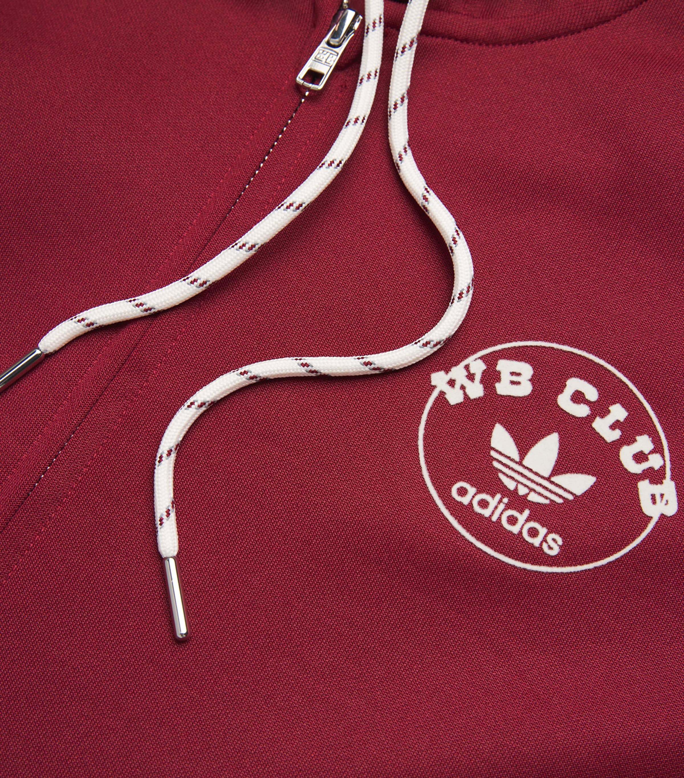 x Wales Bonner Collegiate Hoodie COLLEGIATE BURGUNDY Image 5