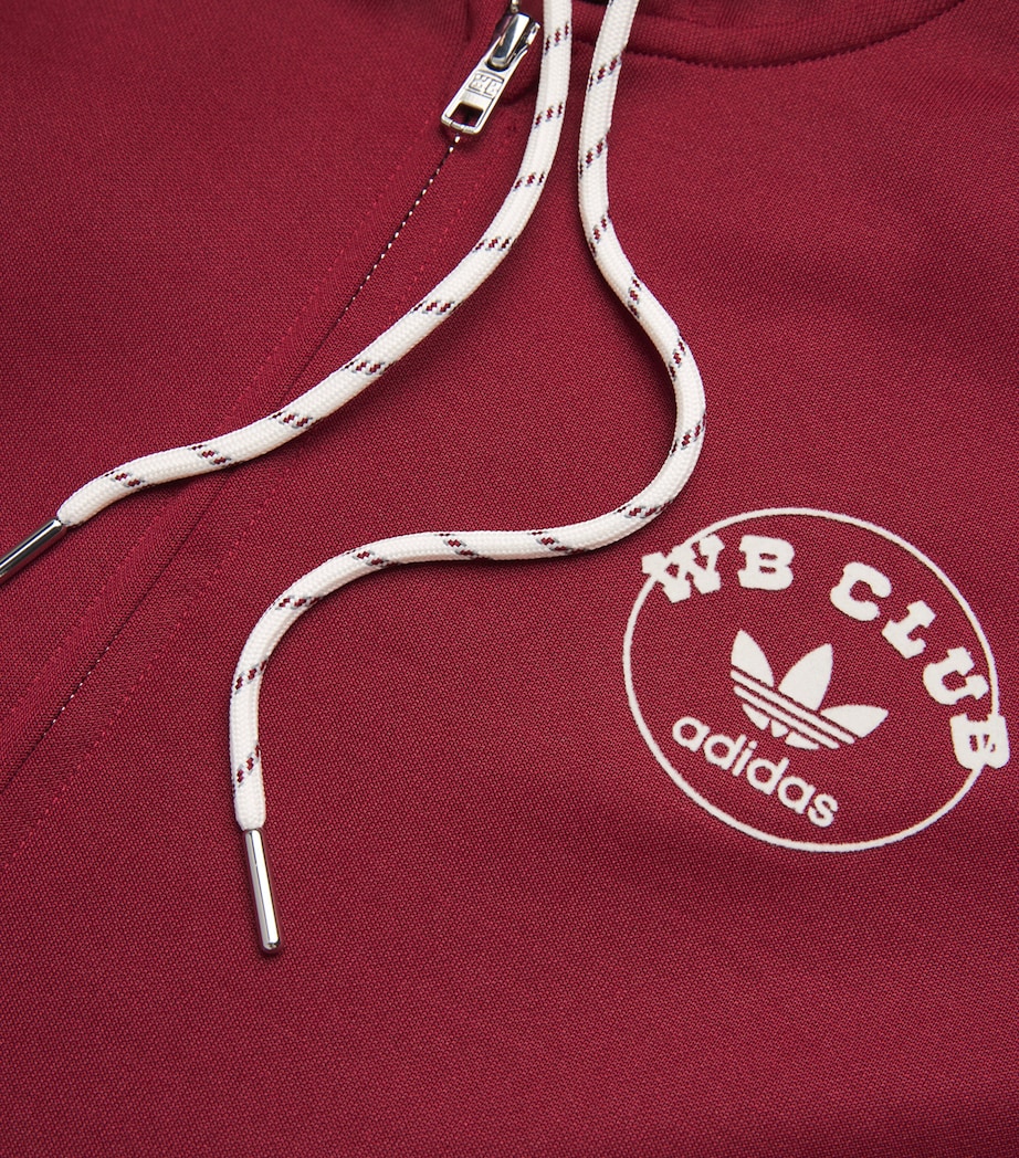 x Wales Bonner Collegiate Hoodie COLLEGIATE BURGUNDY Image 5