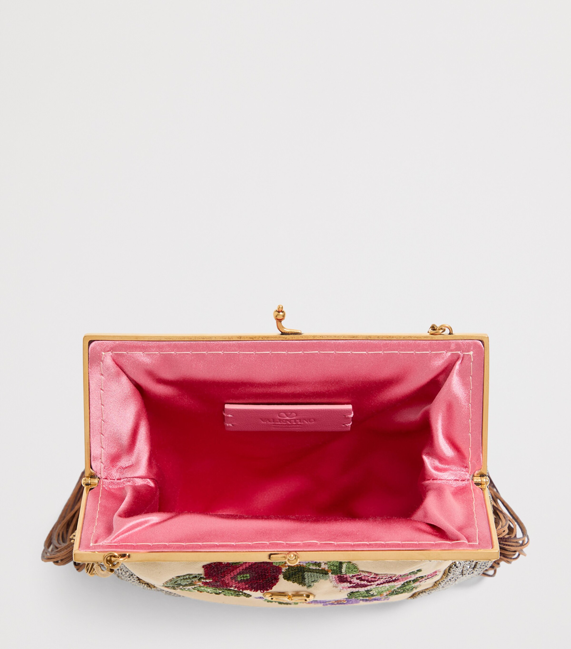 ショルダーバッグ Valentino Garavani Floral Jacquard Shoulder Bag With Suede Valentino Garavani 9TO5 Shoulder Bag in Voyage Imaginaire