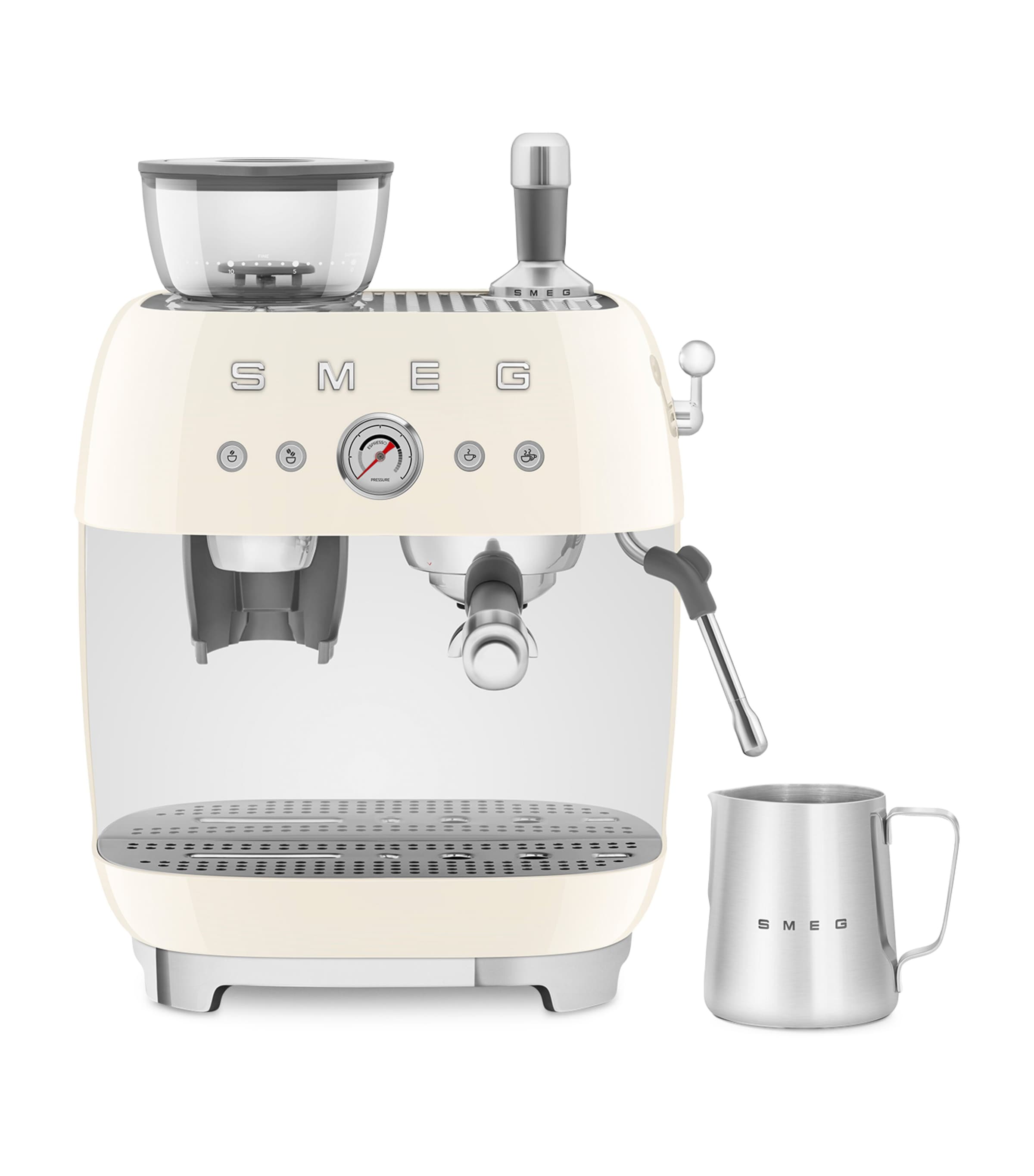 EGF03CRUK Espresso Coffee Machine with Grinder CREAM Image 8