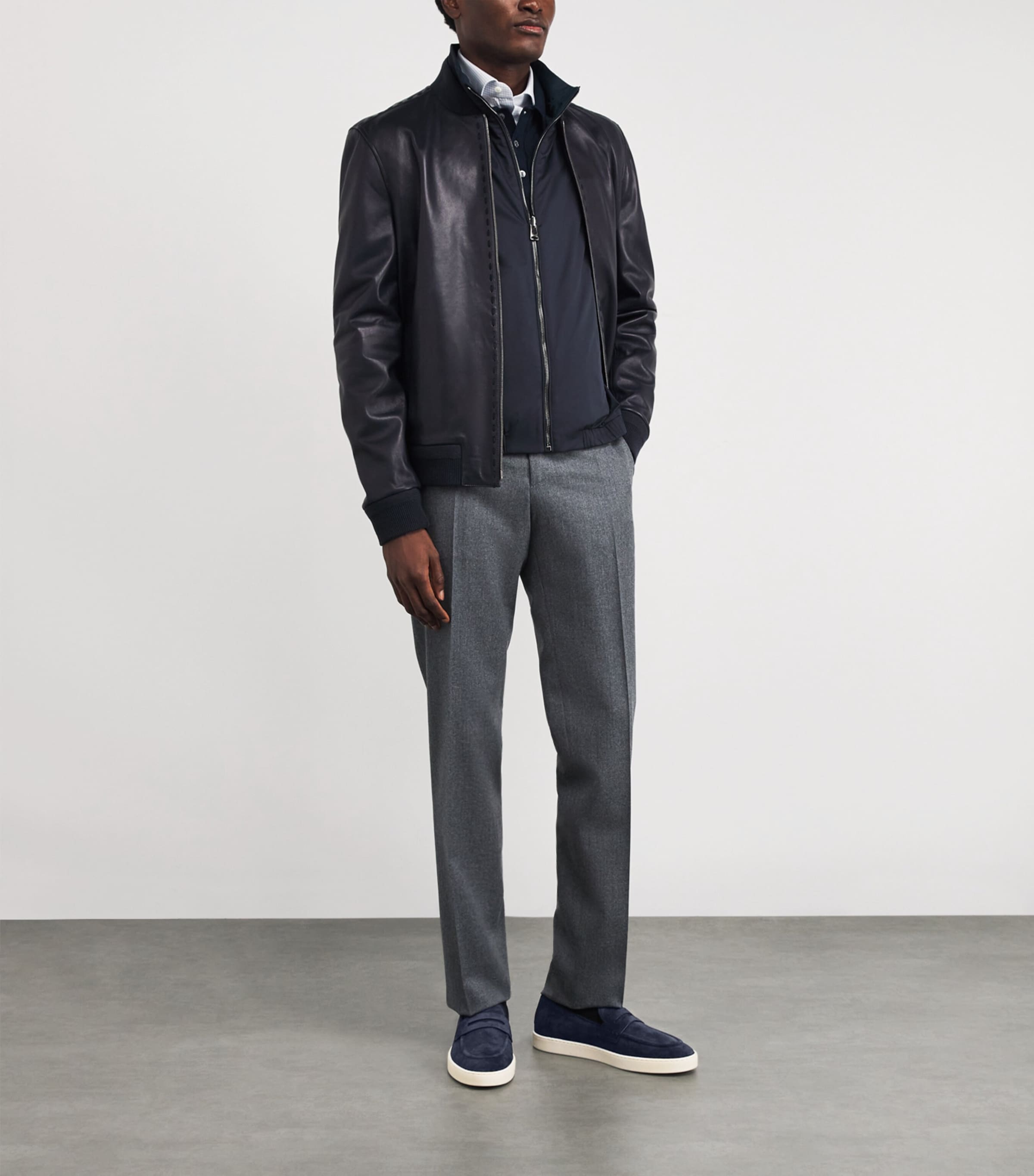 Suede Penny Loafers 300 Image 6