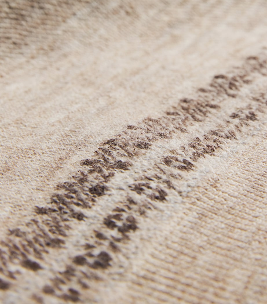 Wool Bandana Jacquard Sweater BROWN Image 5