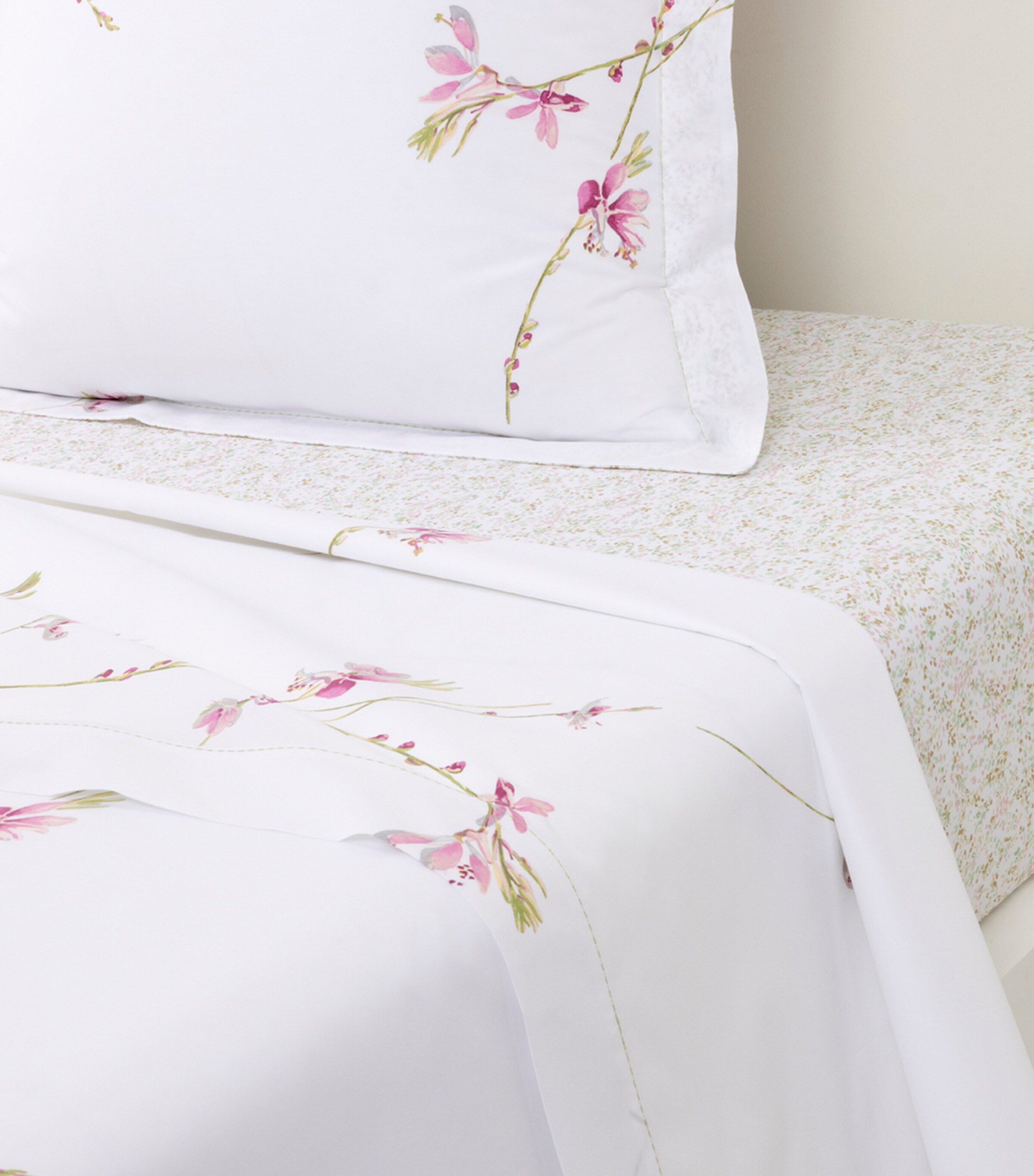 Yves Delorme Gaura Double Flat Sheet (240cm x 295cm) Multicoloured Image 2