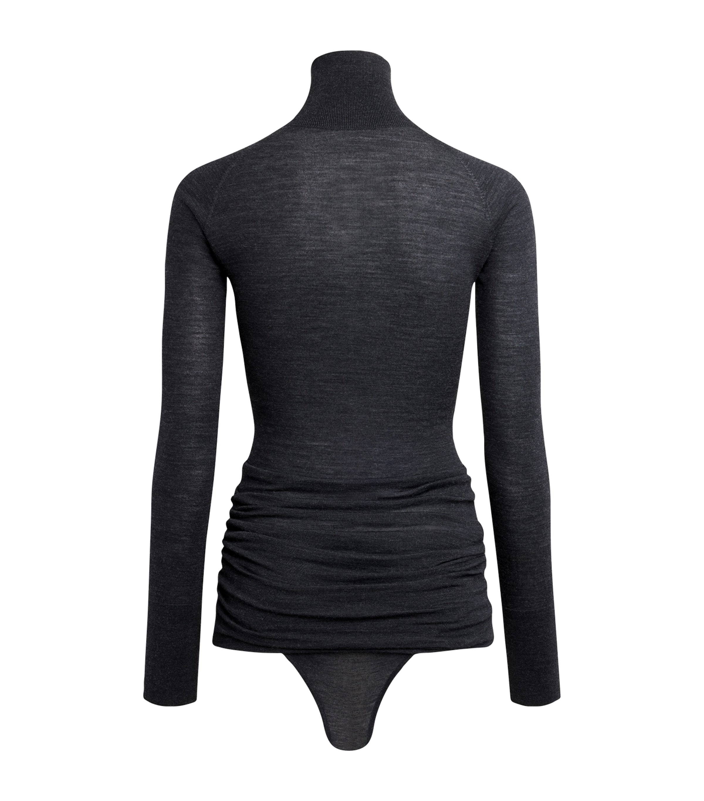 Wool Draped Bodysuit EBENE Image 2