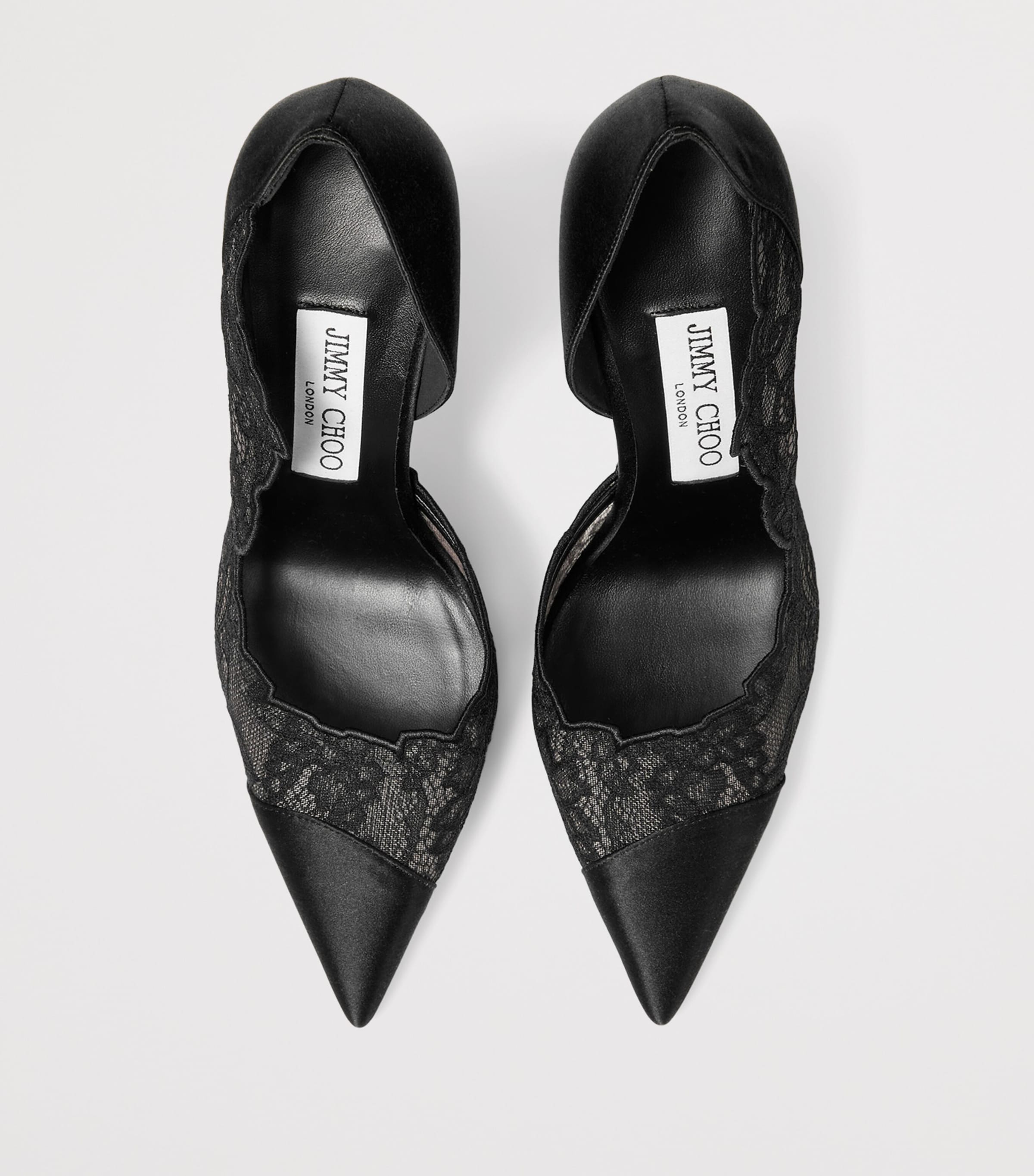 Jimmy Choo Brigitte 100 Lace Pumps Black/black Image 4