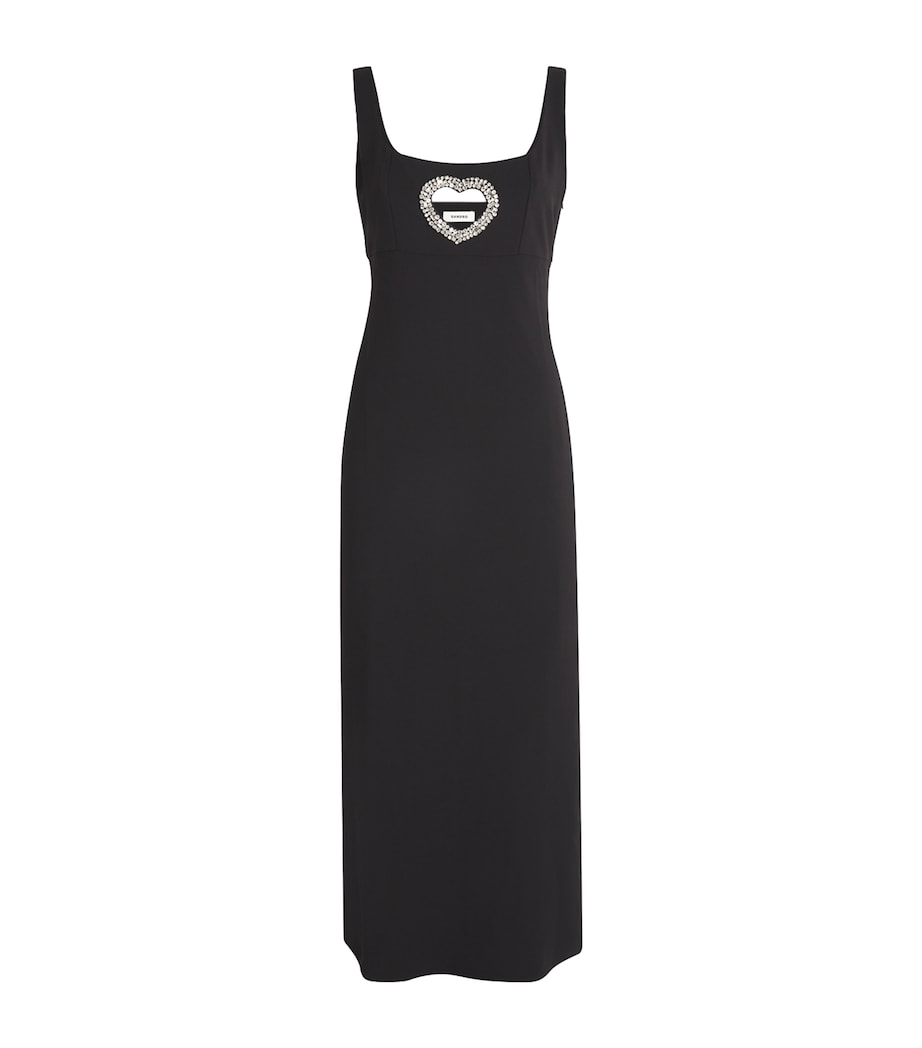 Embellished Heart Maxi Dress BLACK Image 1
