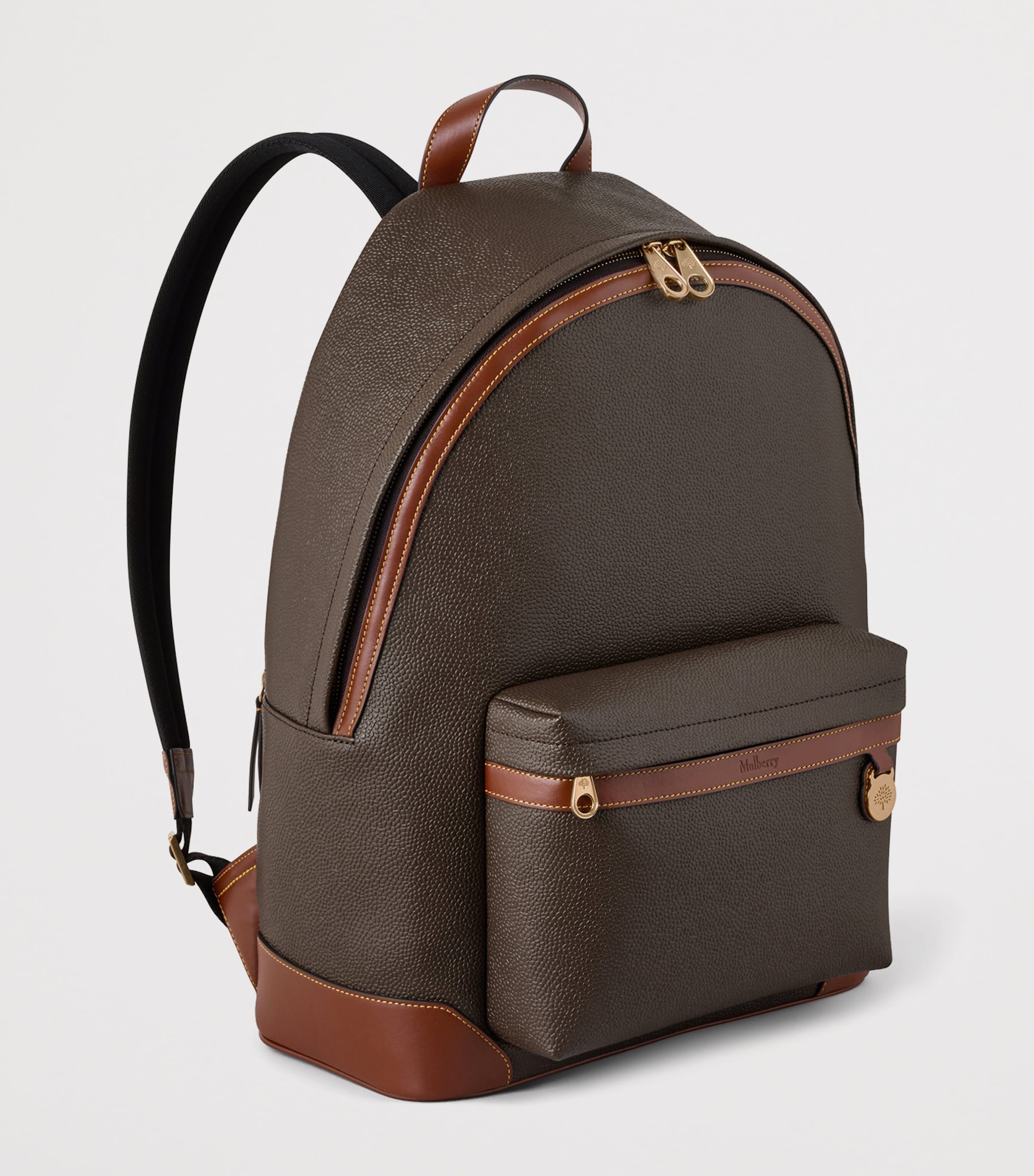 Faux Leather Heritage Backpack MOLE-COGNAC Image 2