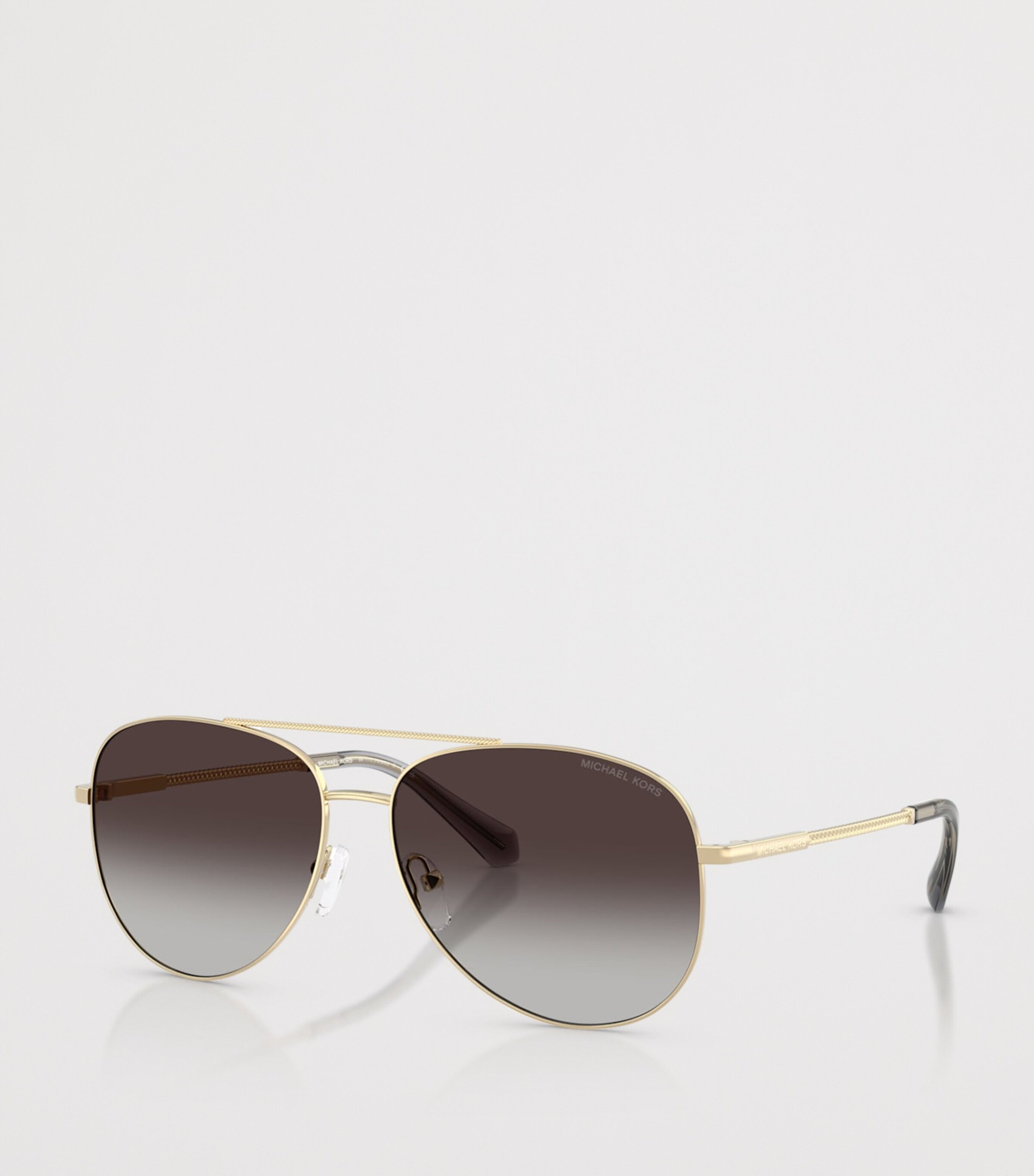 Michael Kors Perledo Pilot Sunglasses Gold Image 2