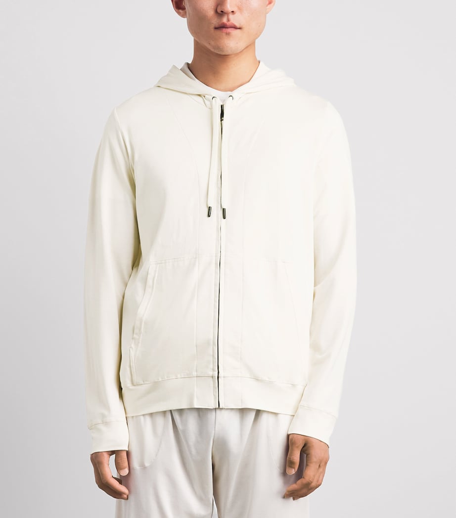 Derek Rose Mens Micromodal Zip-Up Hoodie Bei Image 4