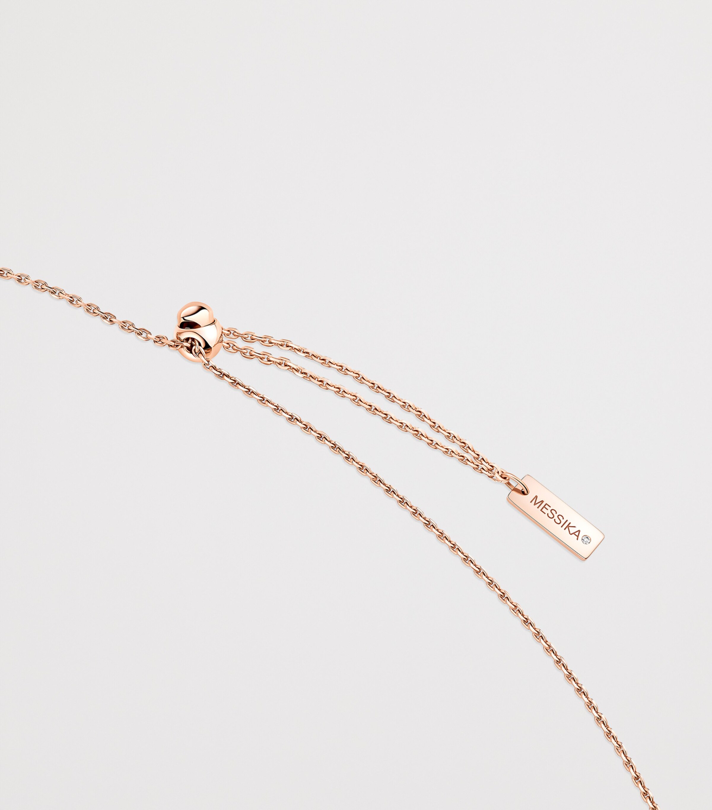 Messika Move 10th Birthday Rose Gold and Diamond Necklace (0.70ct) Pink Gold Image 4