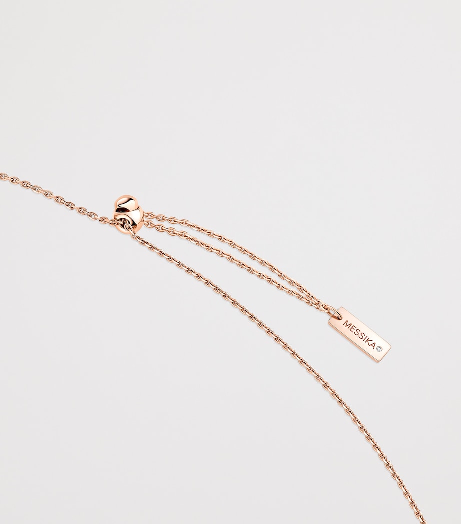 Messika Move 10th Birthday Rose Gold and Diamond Necklace (0.70ct) Pink Gold Image 4