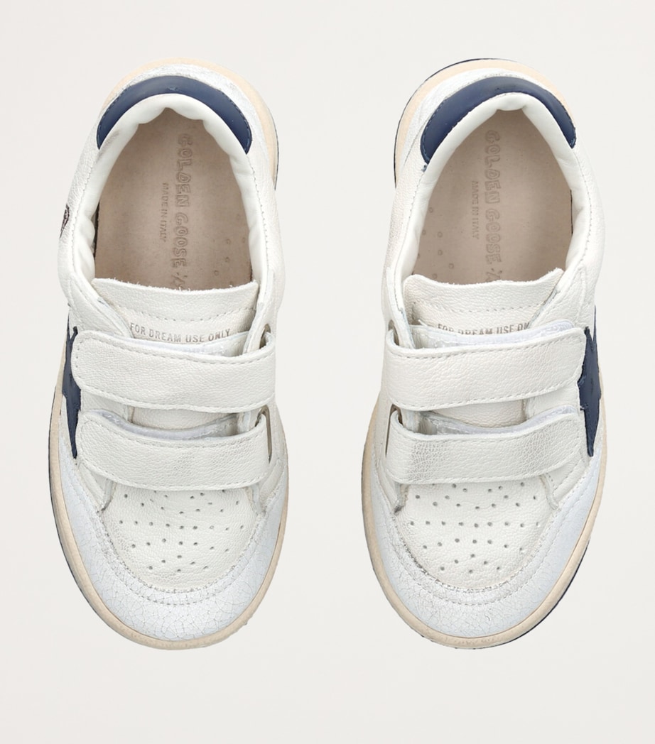 Leather Ball Star Sneakers WHITE/NAVY Image 4