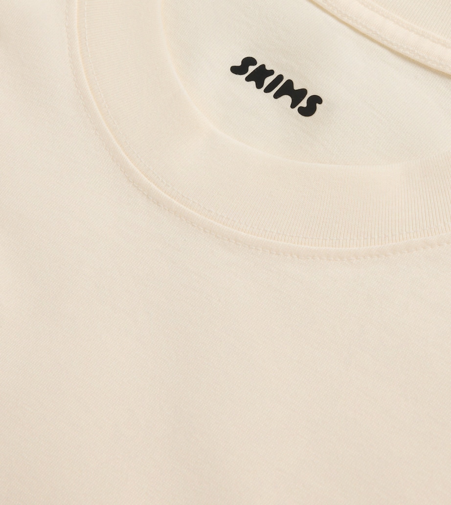 Heavyweight Cotton Relaxed T-Shirt ECRU Image 2