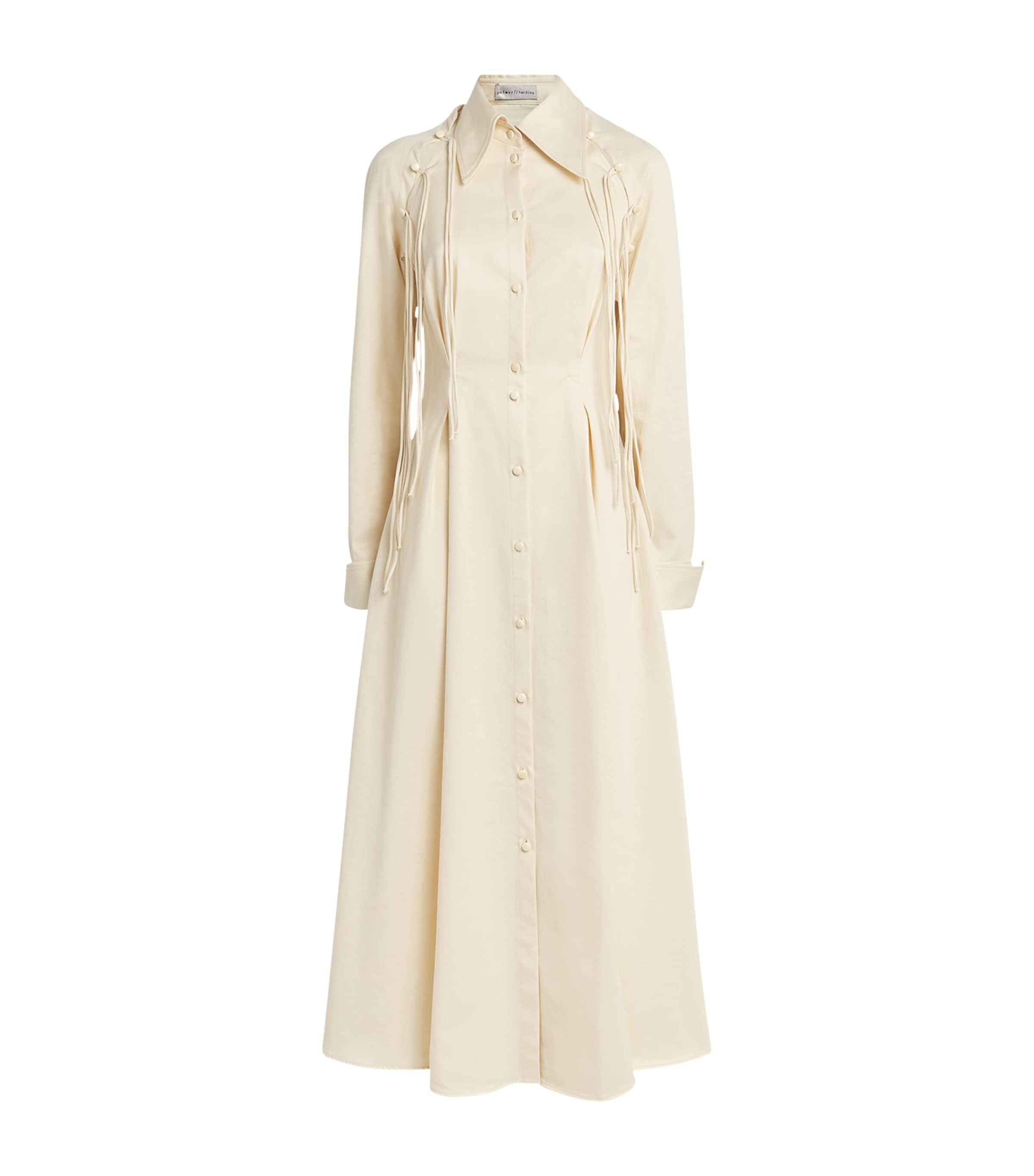 Palmer Harding Cotton Assembled Dress In Neutral