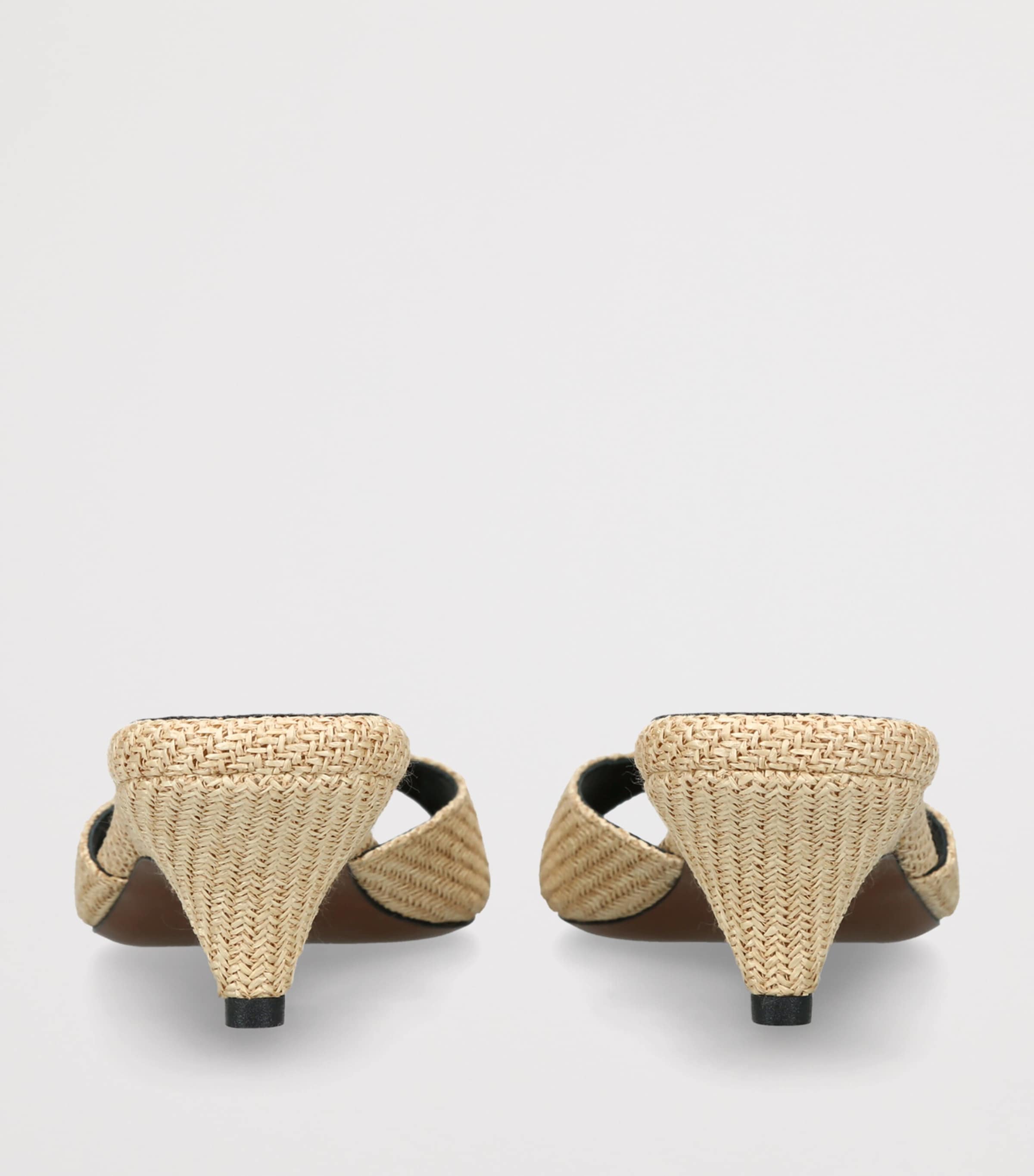 NEOUS Raffia Hynia Mules 40 Beige Image 4