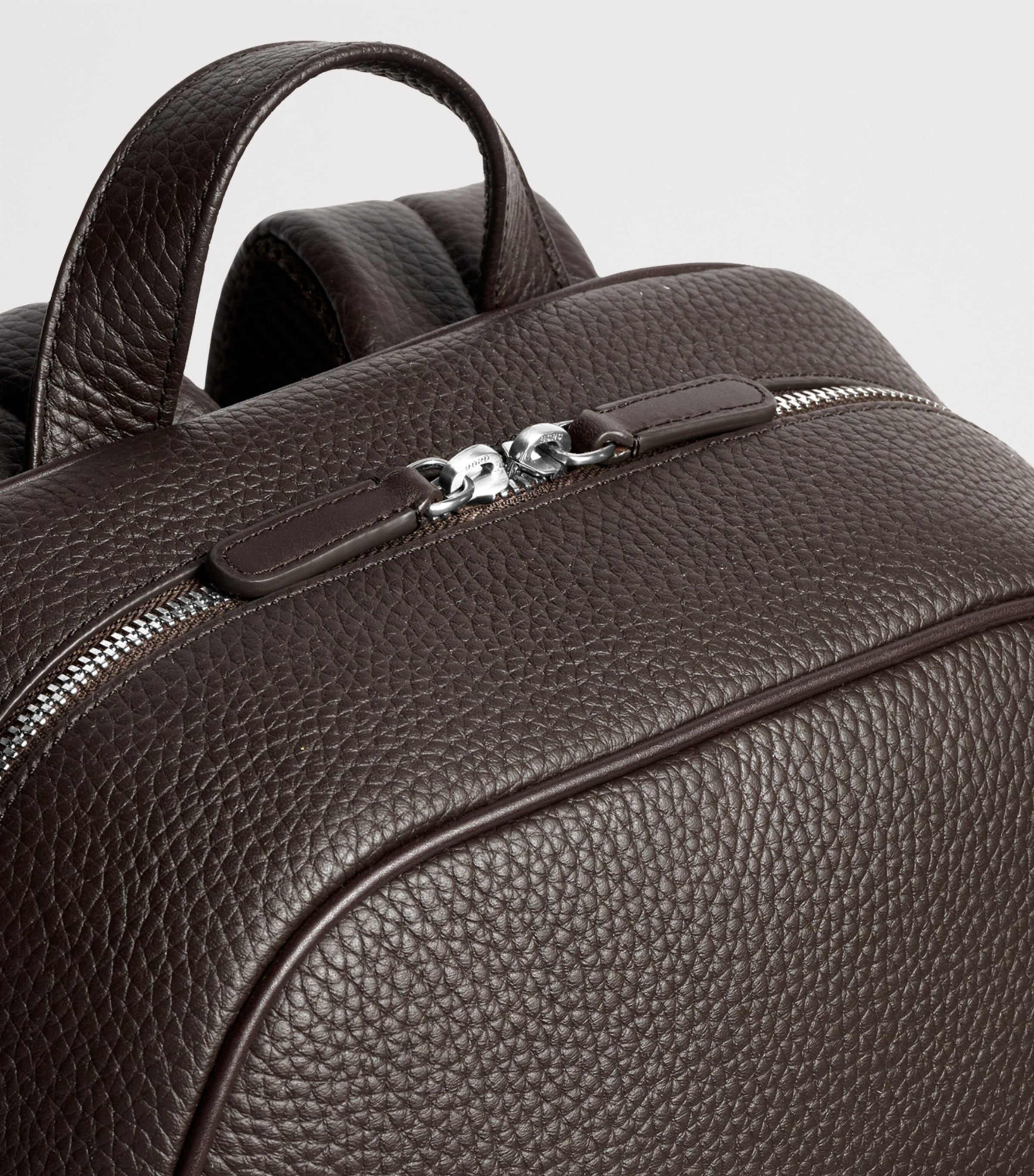 Carl Friedrik Leather Ayrton Backpack Chocolate Image 4