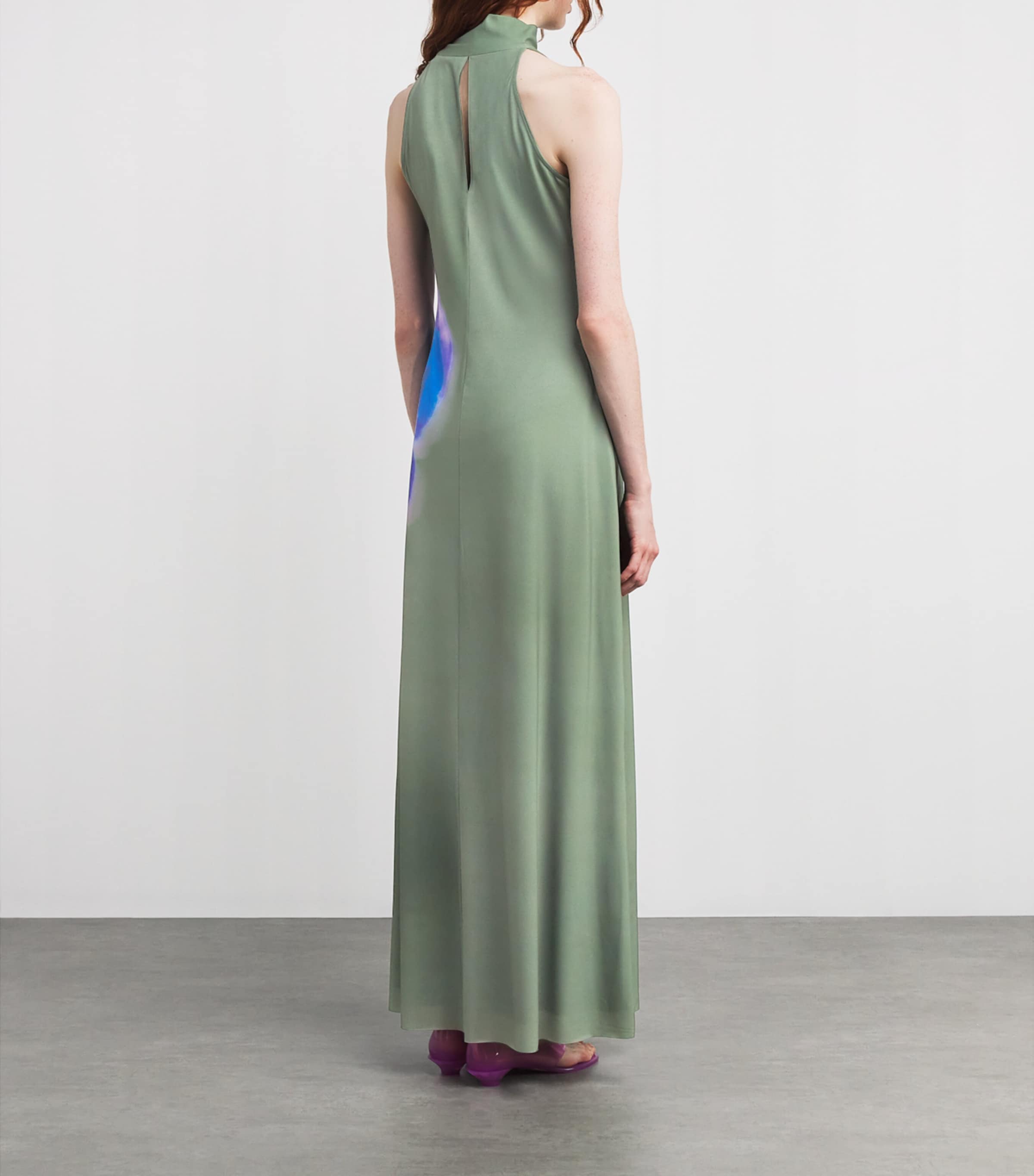 Floral Pussybow Maxi Dress IVY Image 3