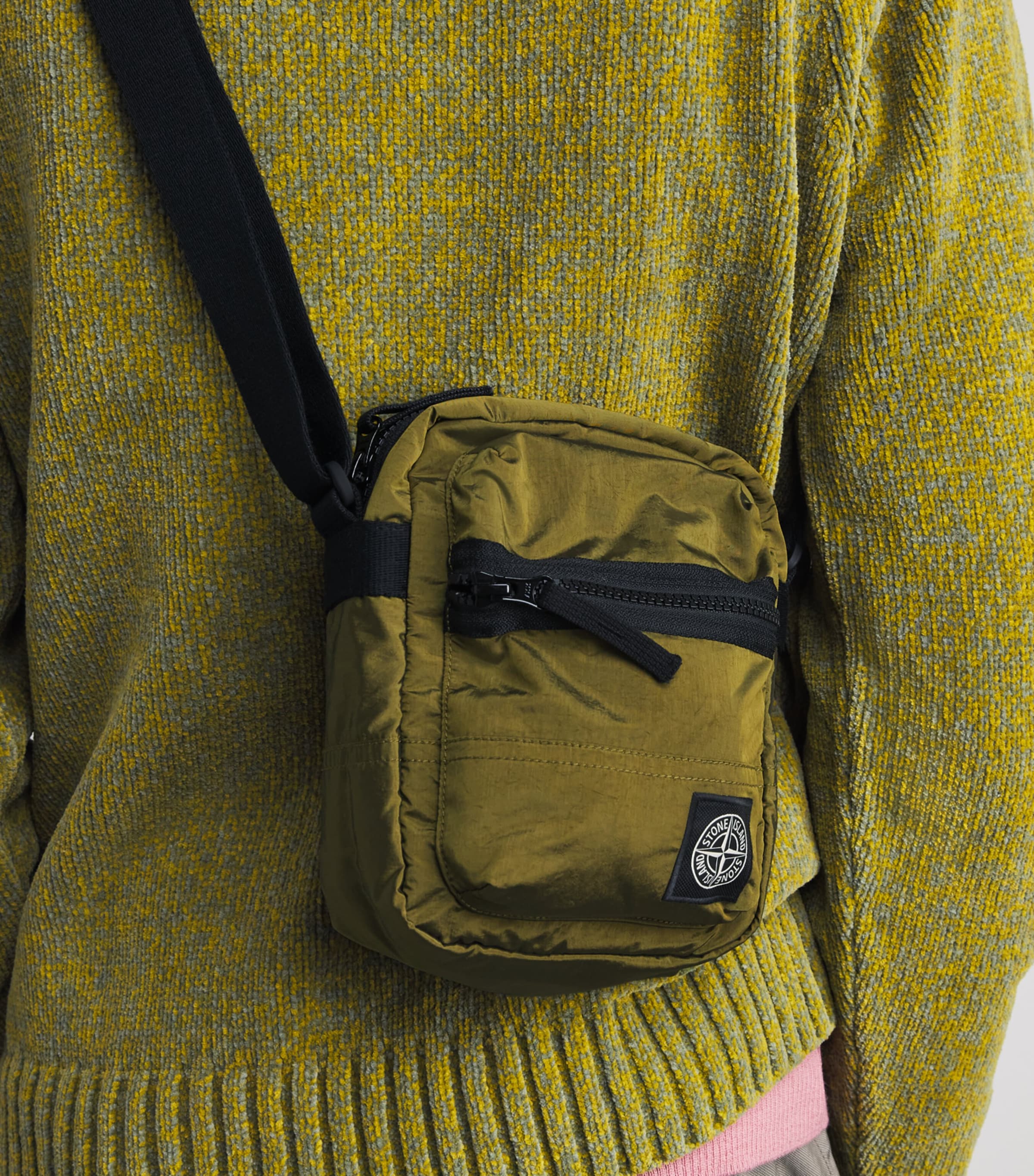 Stone Island Coated-Nylon Logo Cross-Body Bag Image 2