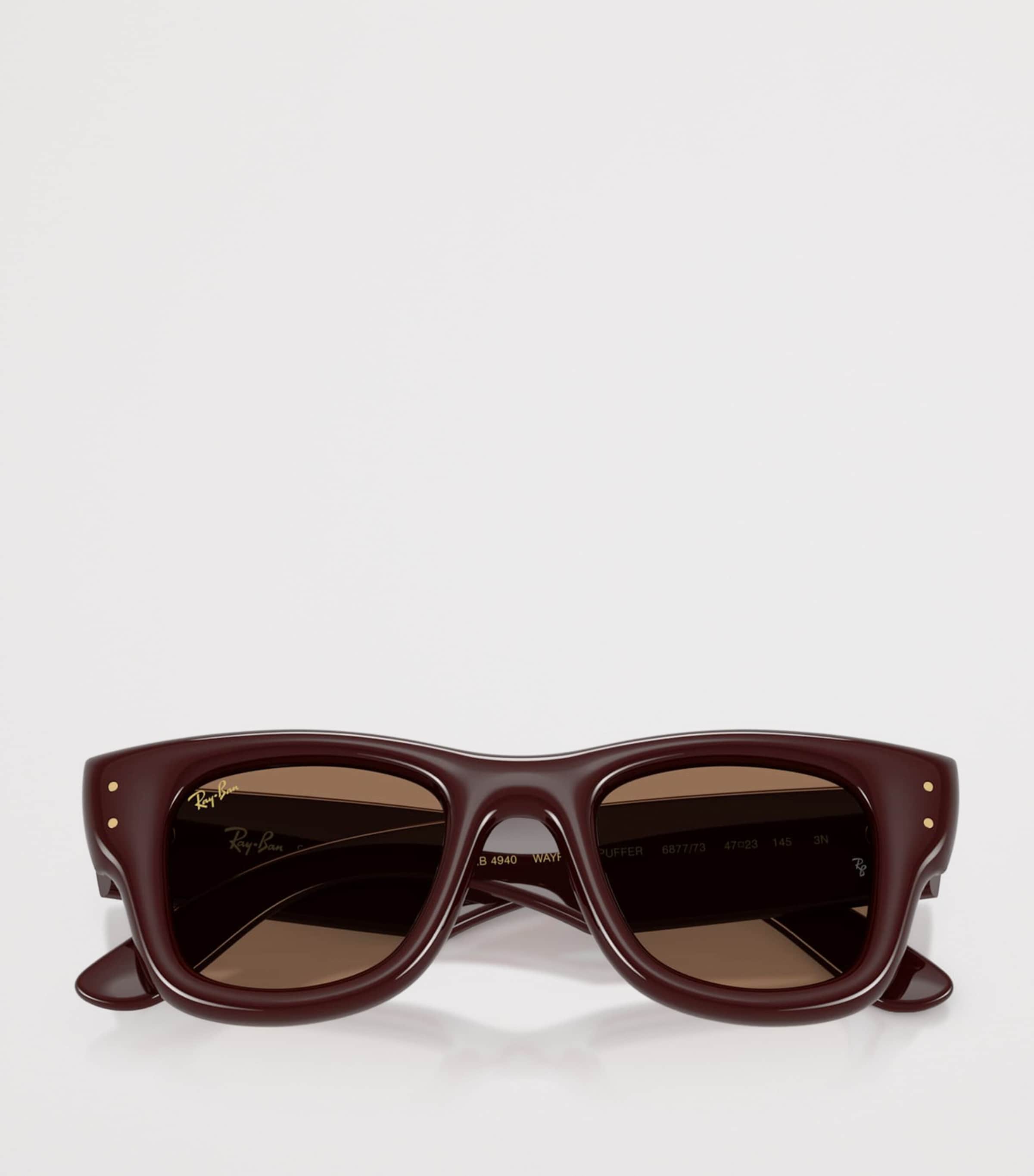 Ray-Ban Wayfarer Puffer Sunglasses Brown Image 5