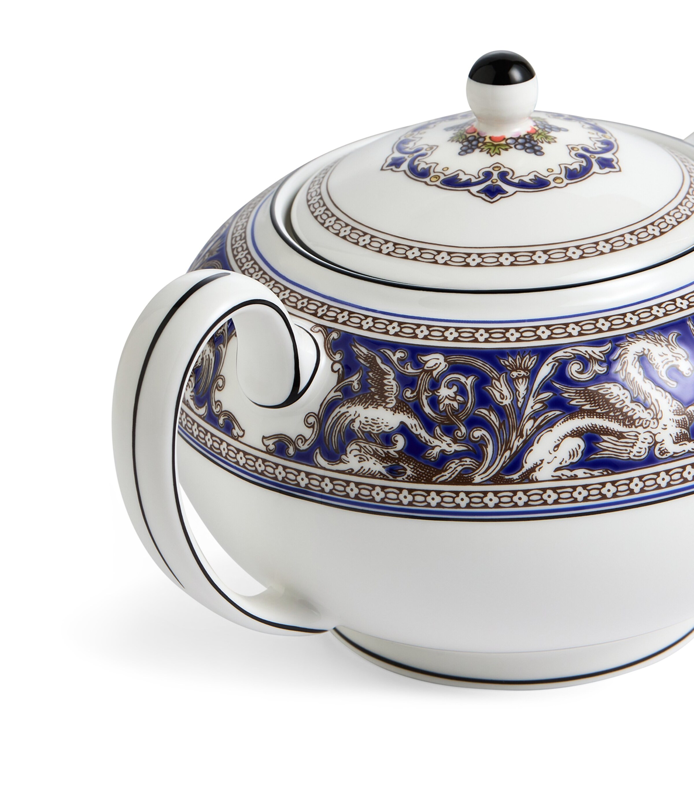 Wedgwood Florentine Marine Teapot (800ml) Blue Image 5