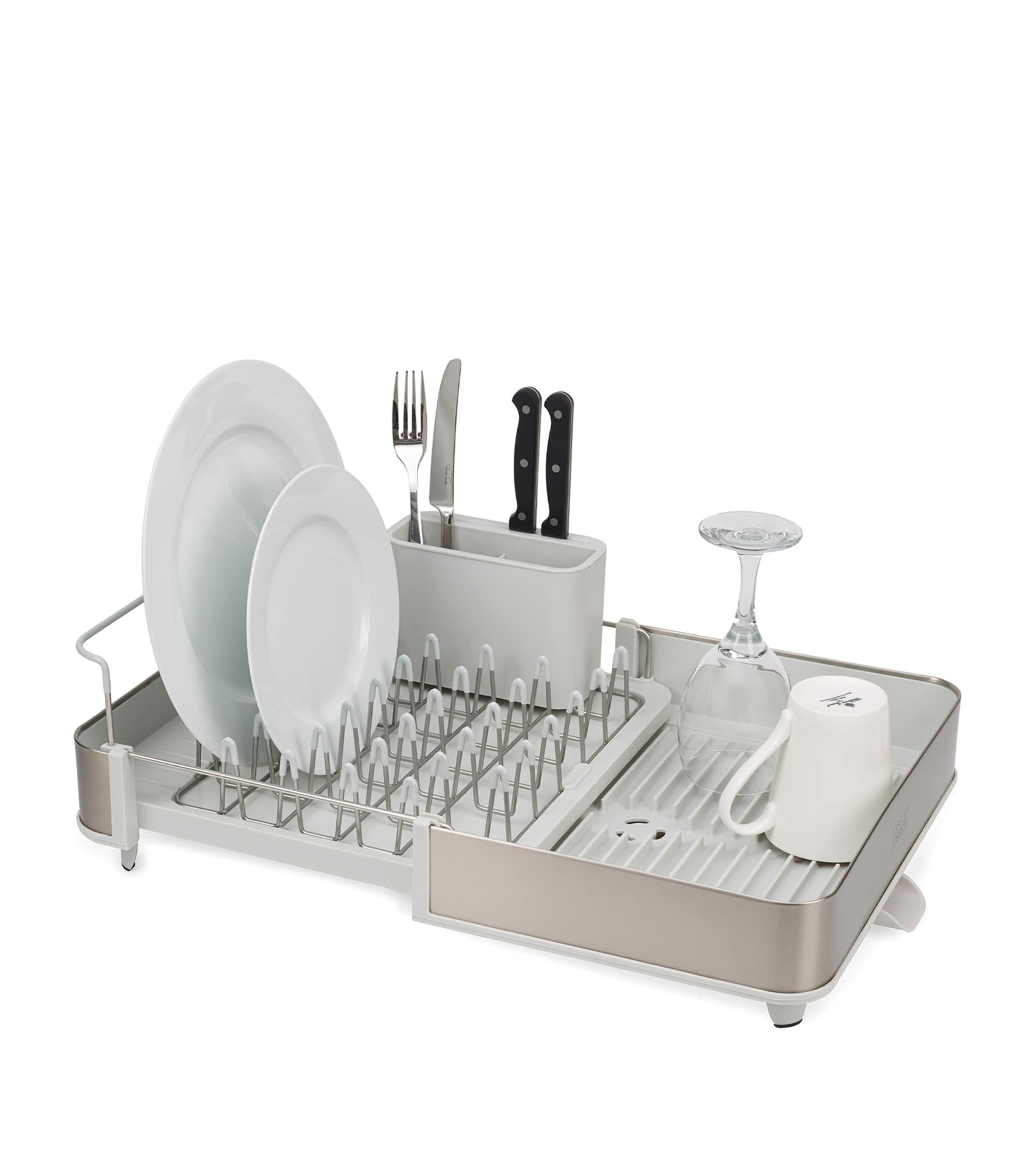 Joseph Joseph Extend Expandable Dish Rack Light Stone Image 6