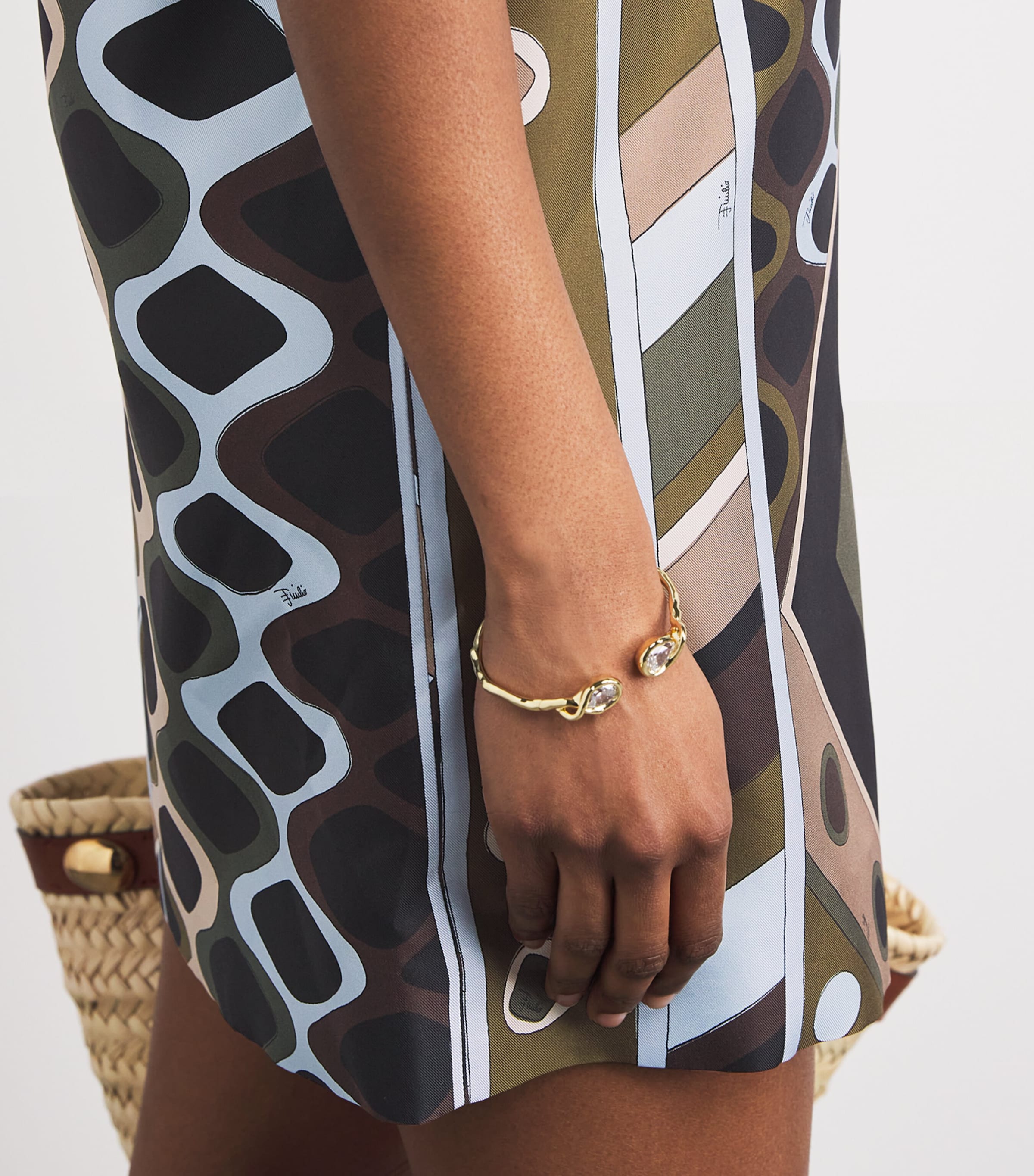 knee length dresses for ladies Vivara-Print Wrap Dress by PUCCI main image 1