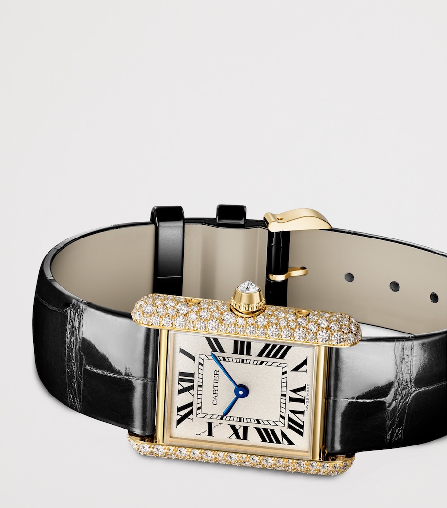 Cartier Yellow Gold and Diamond Tank Louis Cartier Watch 22mm Yellow Gold Image 6