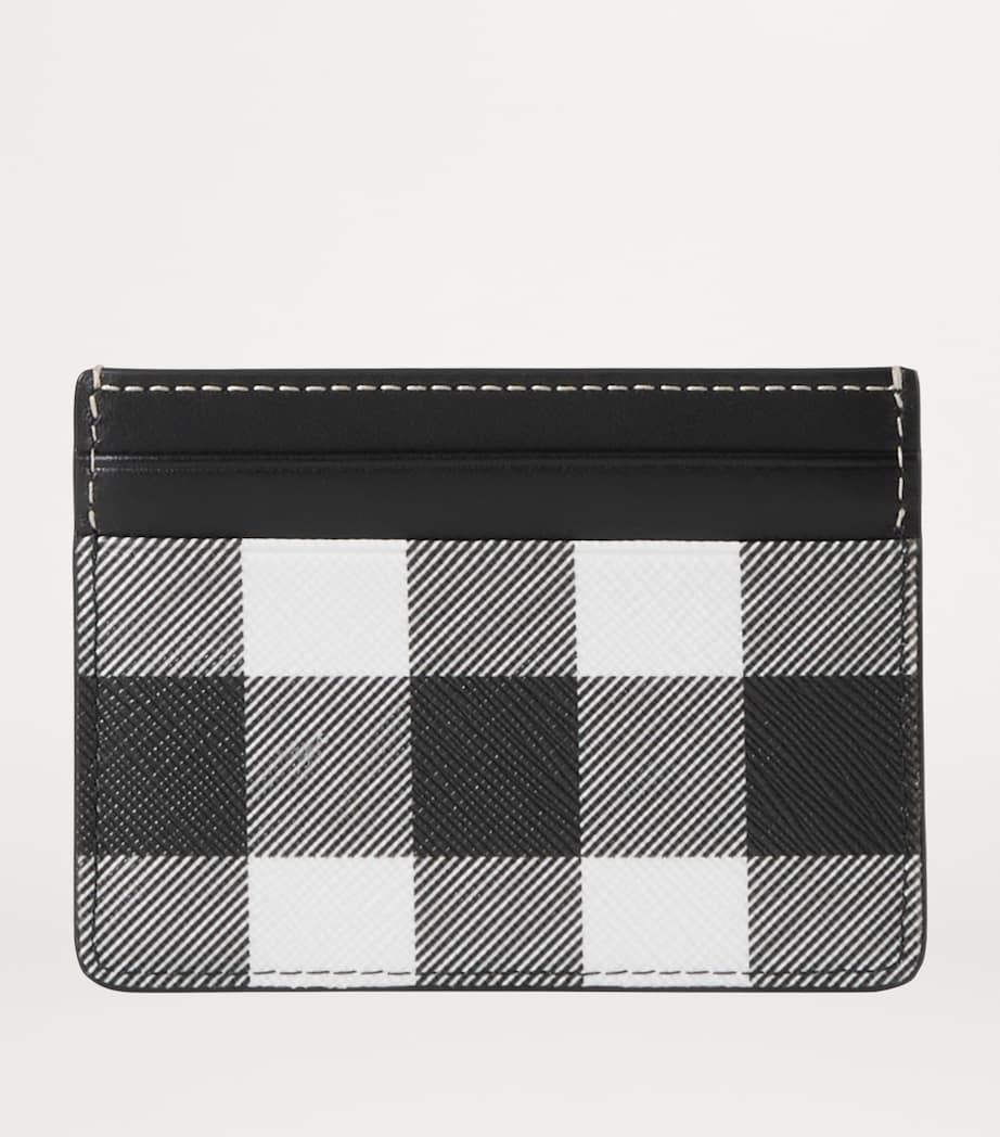 Check Logo Card Holder DARK BIRCH BROWN Image 2