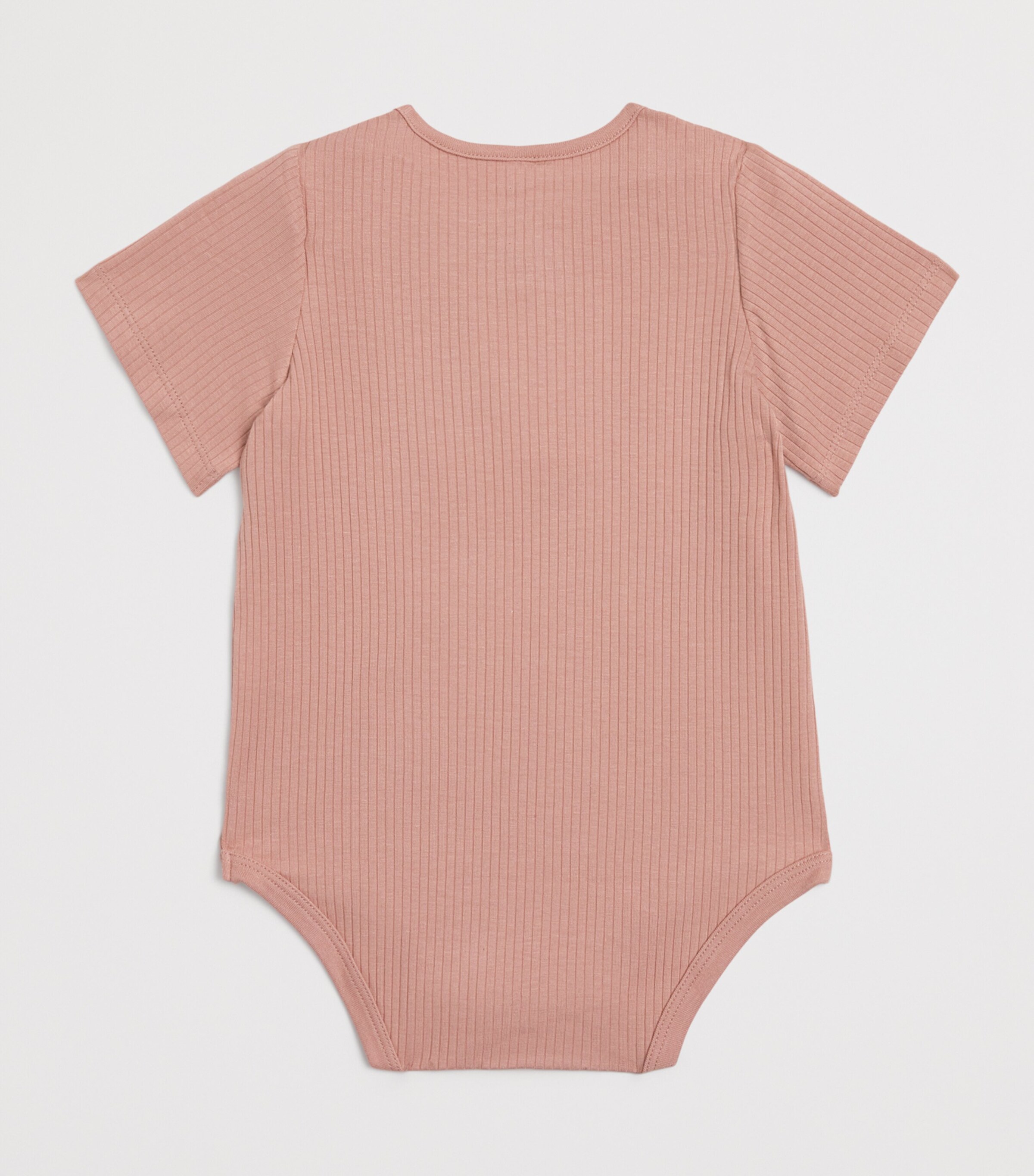 Bamboo-Blend Short-Sleeve Bodysuit (0-18 Months) ROSE Image 2