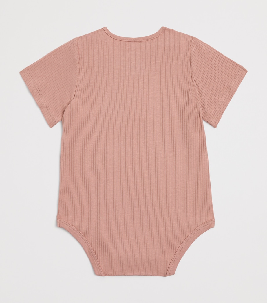 Bamboo-Blend Short-Sleeve Bodysuit (0-18 Months) ROSE Image 2