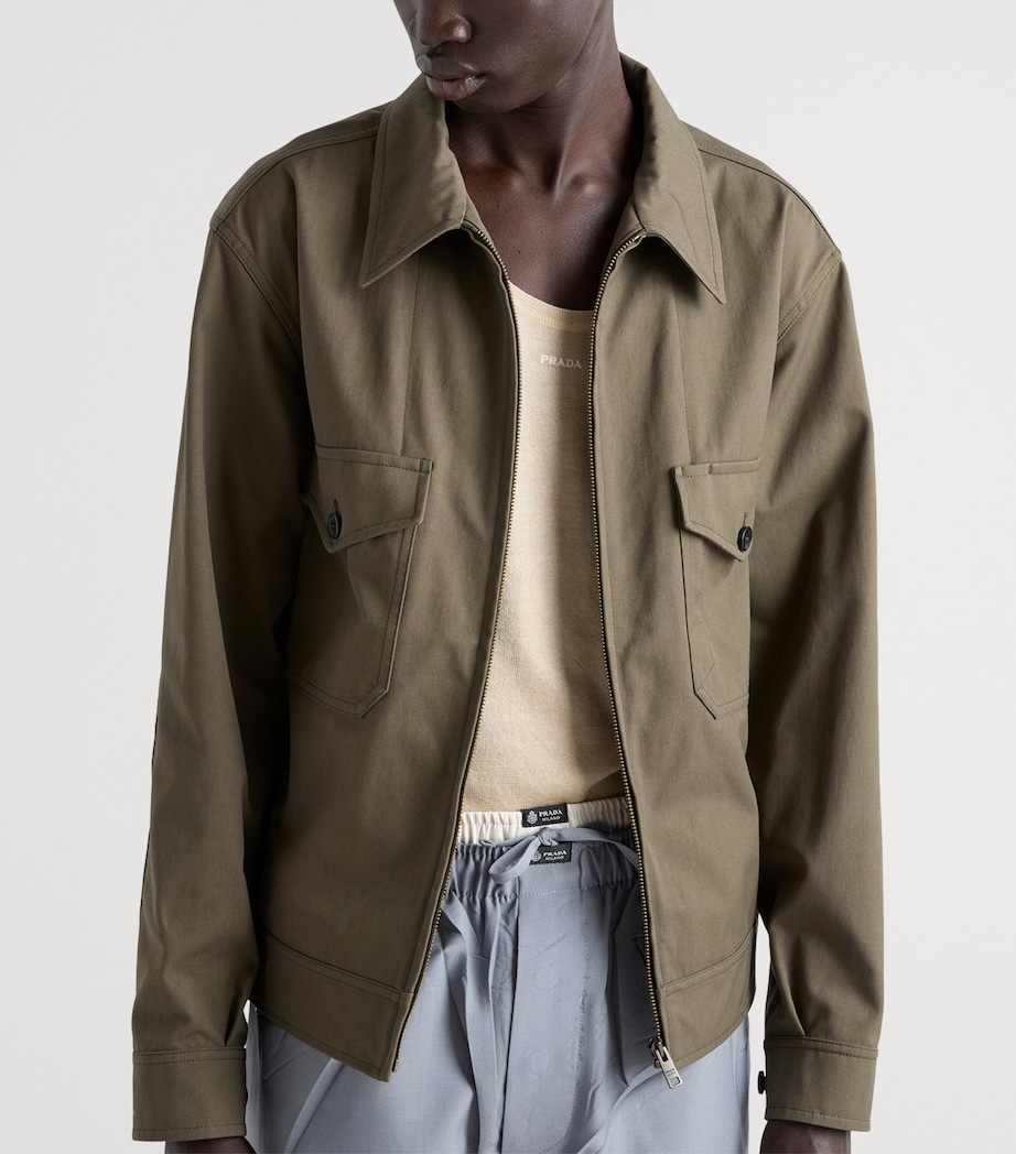 Prada Mens Technical Jacket Green Image 3