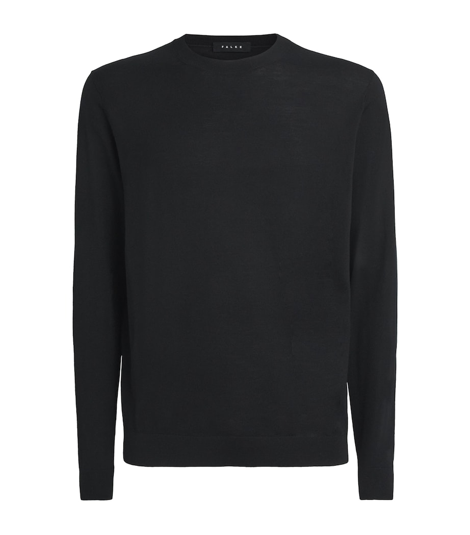 Merino Wool-Blend Sweater 3000 BLACK Image 1