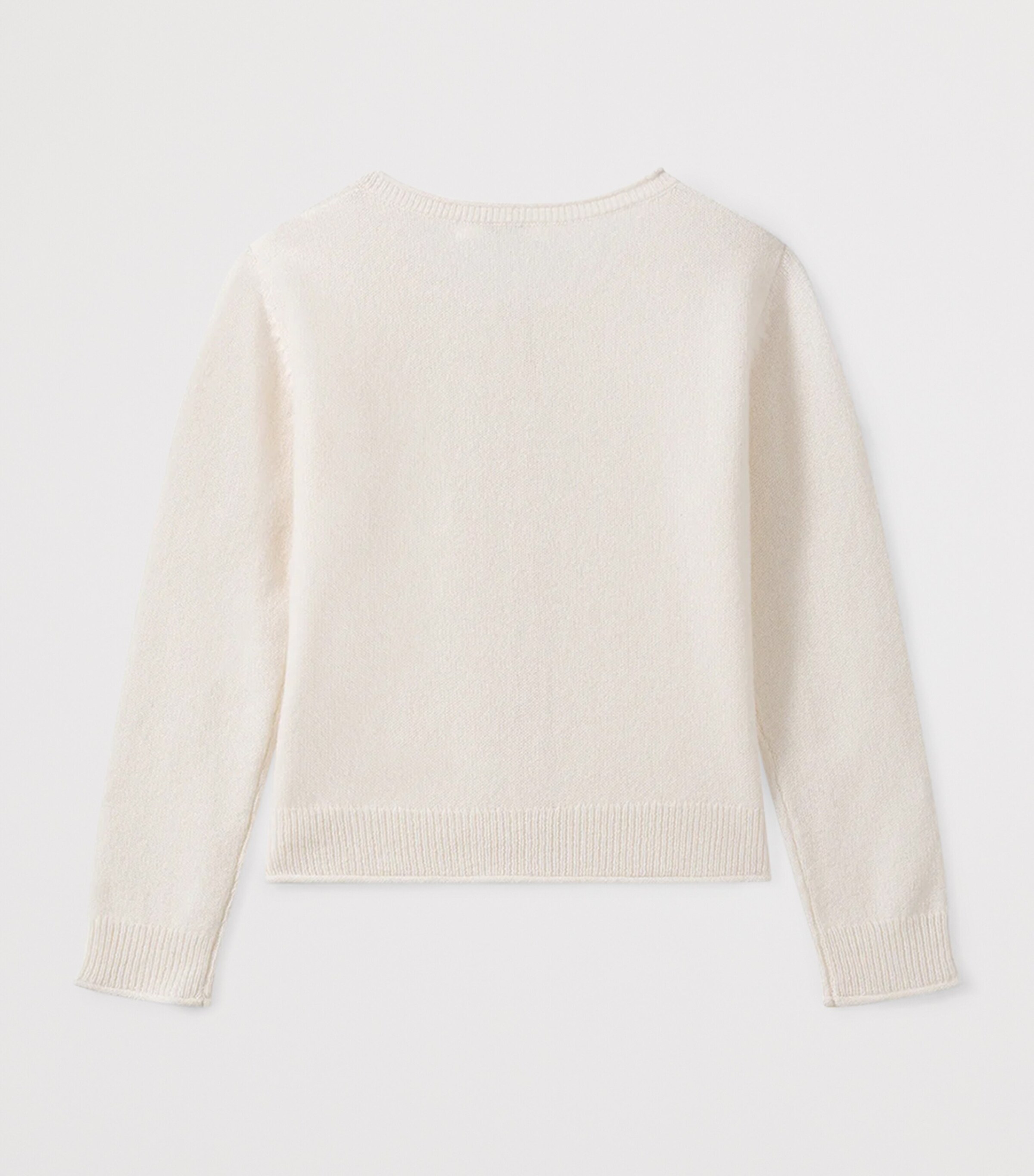 Cashmere Cardigan (10-12 Years) UPB BLANC LAIT Image 2